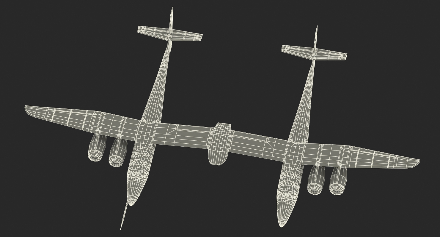 Virgin Galactic LauncherOne Rigged 3D model