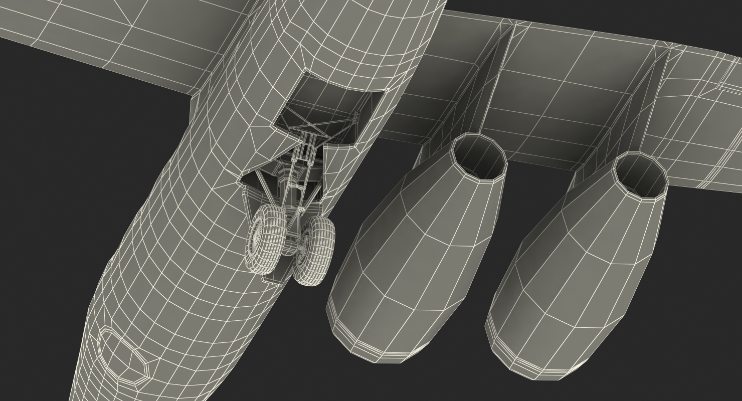 Virgin Galactic LauncherOne Rigged 3D model