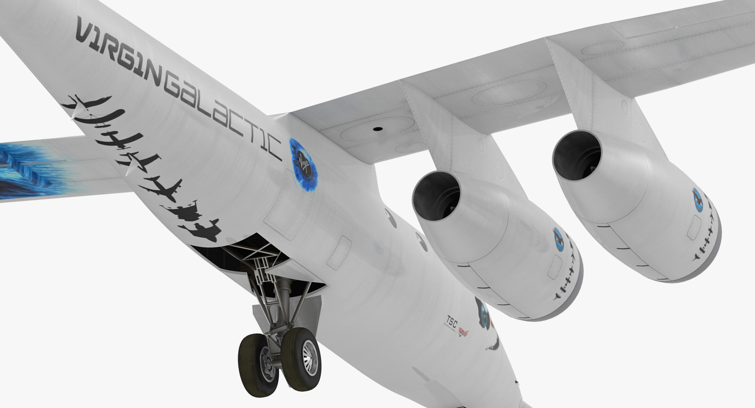 Virgin Galactic LauncherOne Rigged 3D model