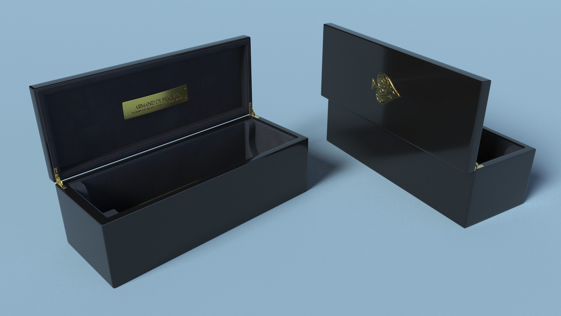 3D model Ace of Spades Champagne Luxury Case