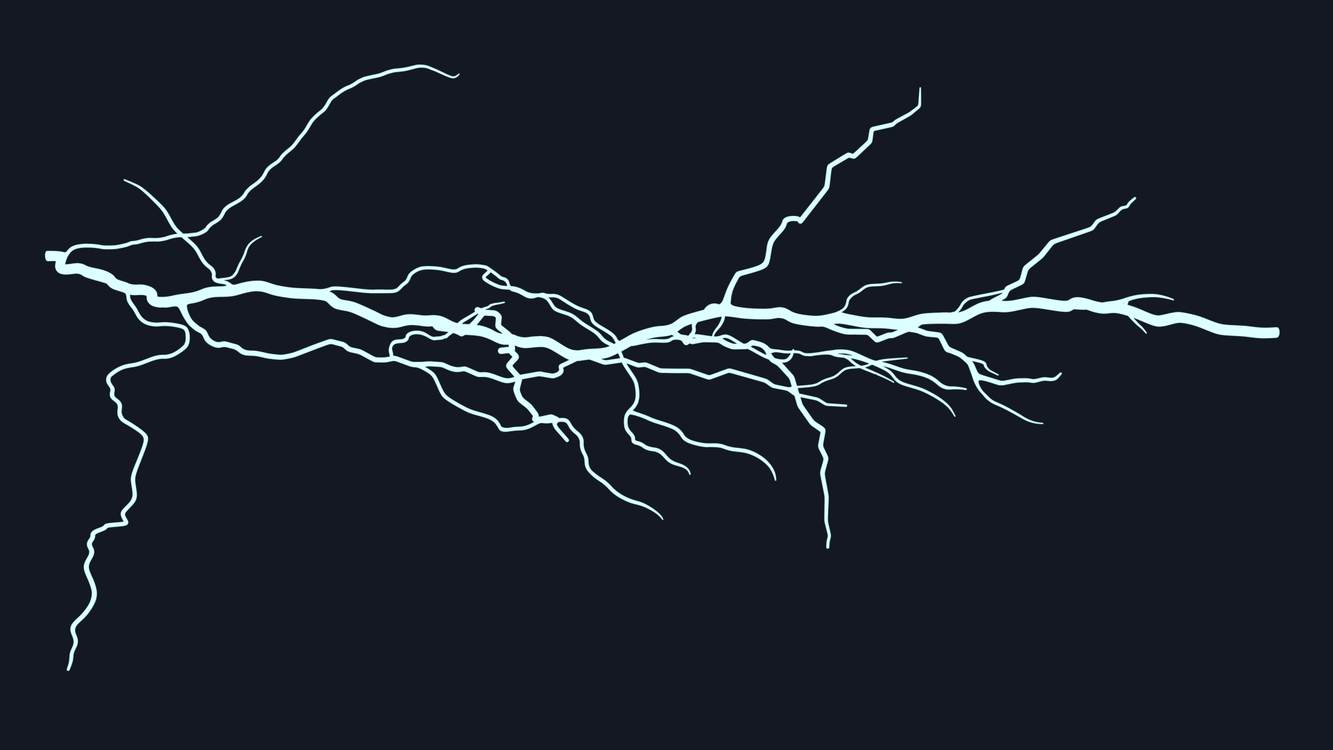 Cartoon Lightning Strike 3D model