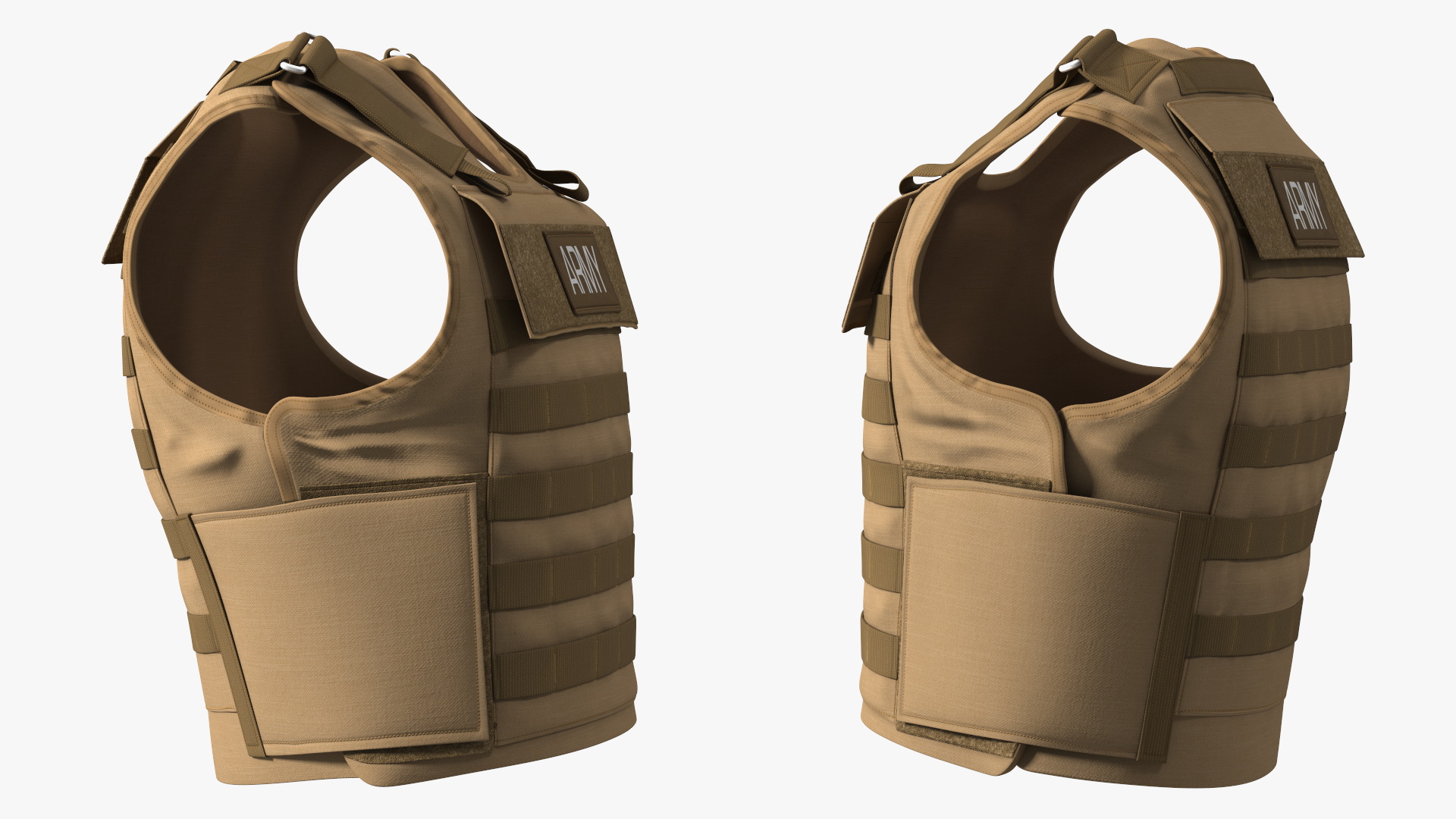 3D model Desert Army Body Armor Carrier