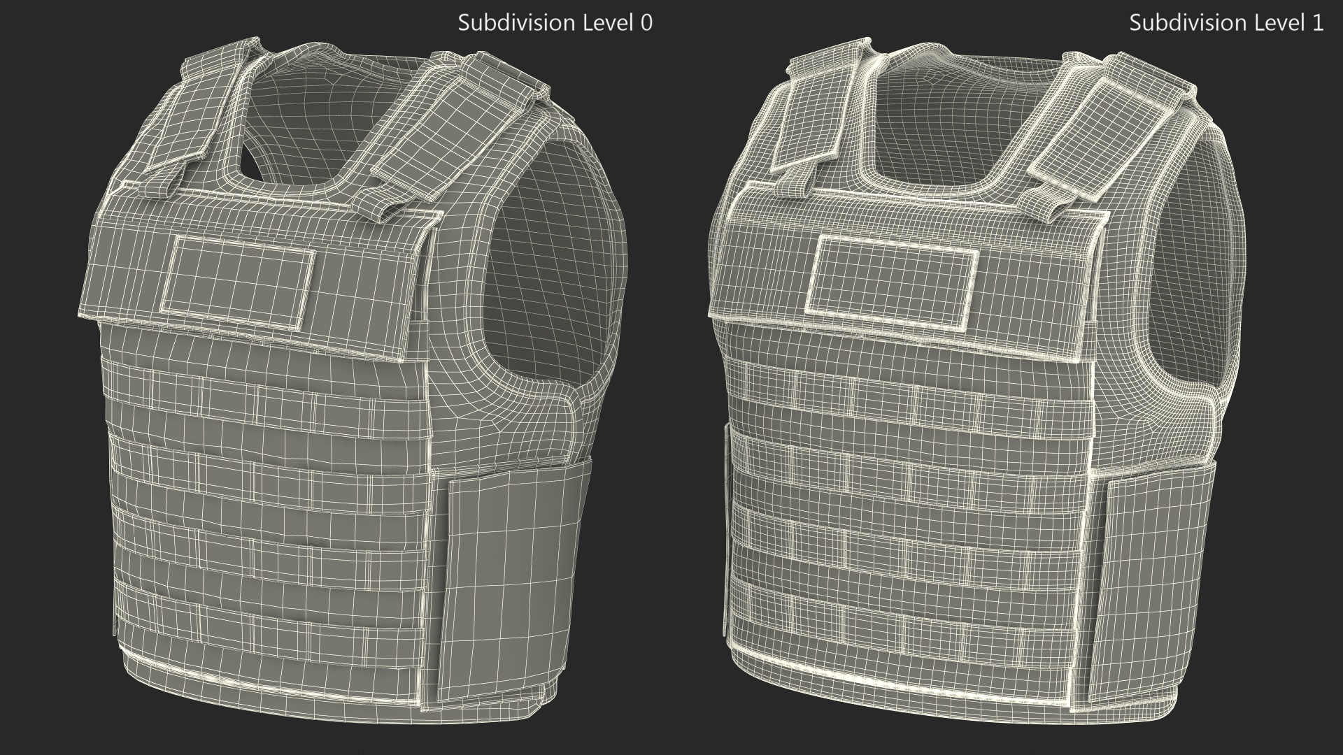 3D model Desert Army Body Armor Carrier