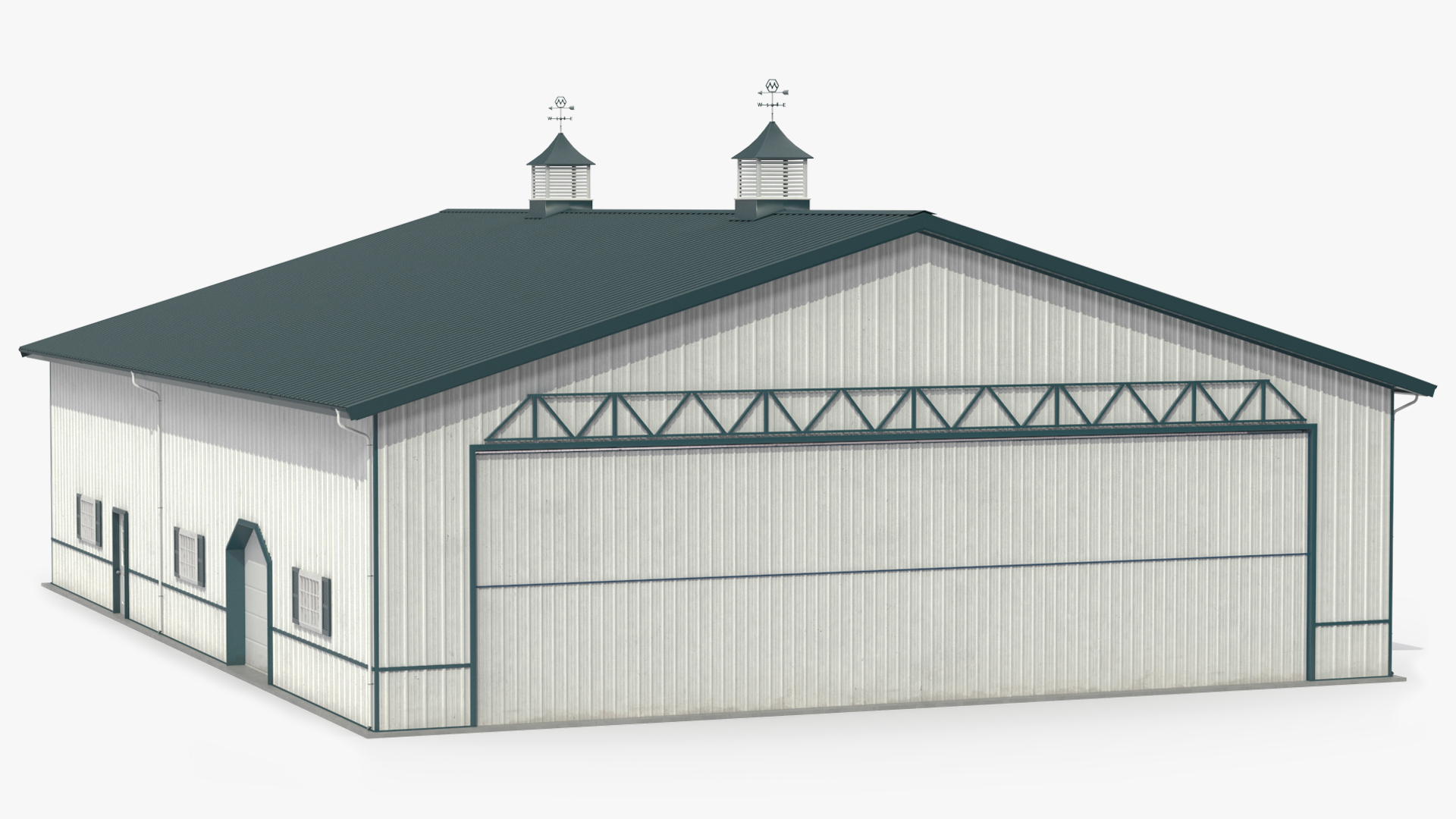 3D Compact Airplane Hangar model