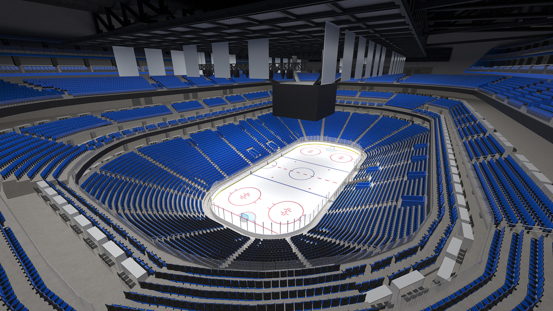 3D Ice Hockey Arena