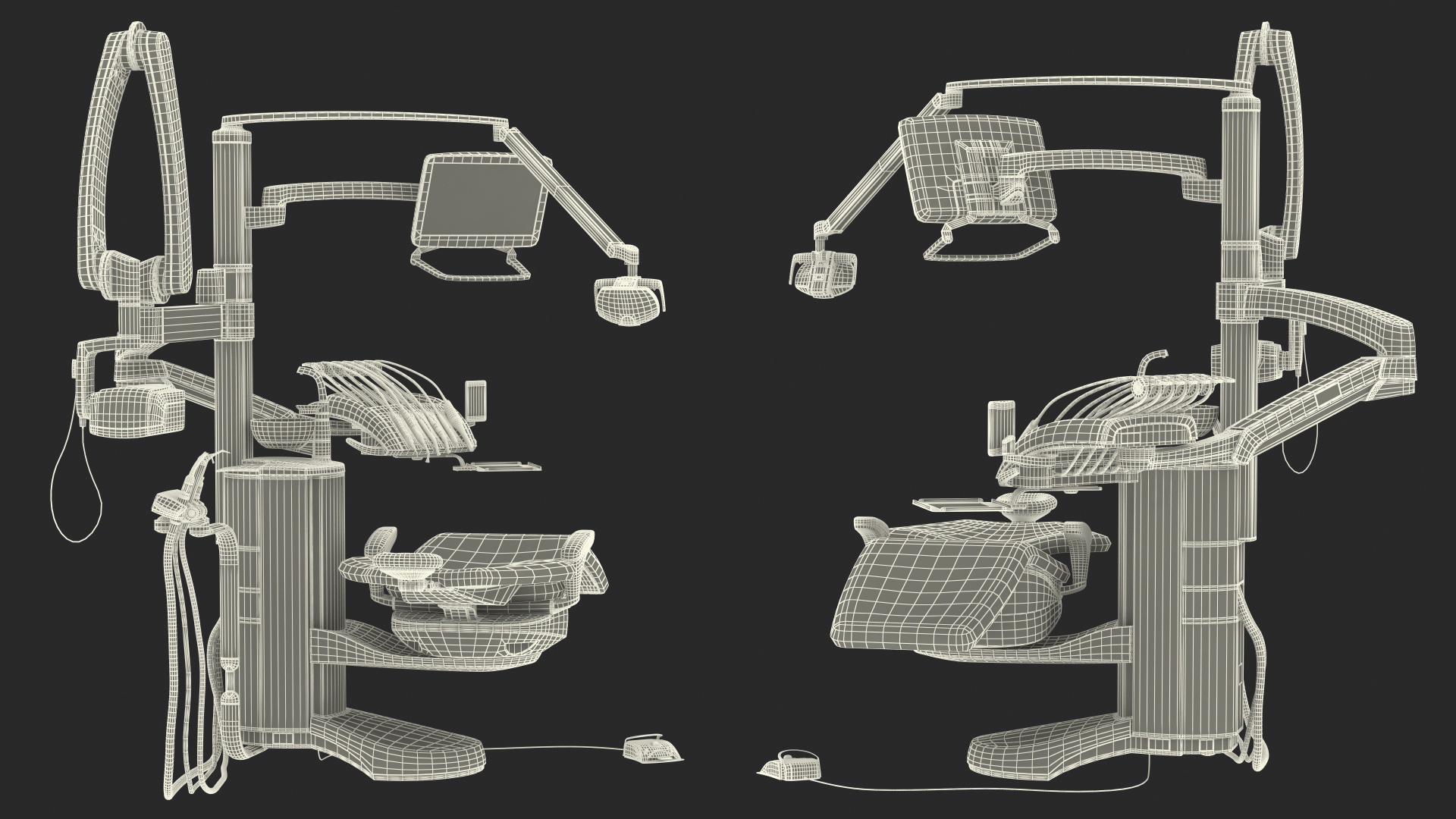 3D model Modern Dental Unit Rigged