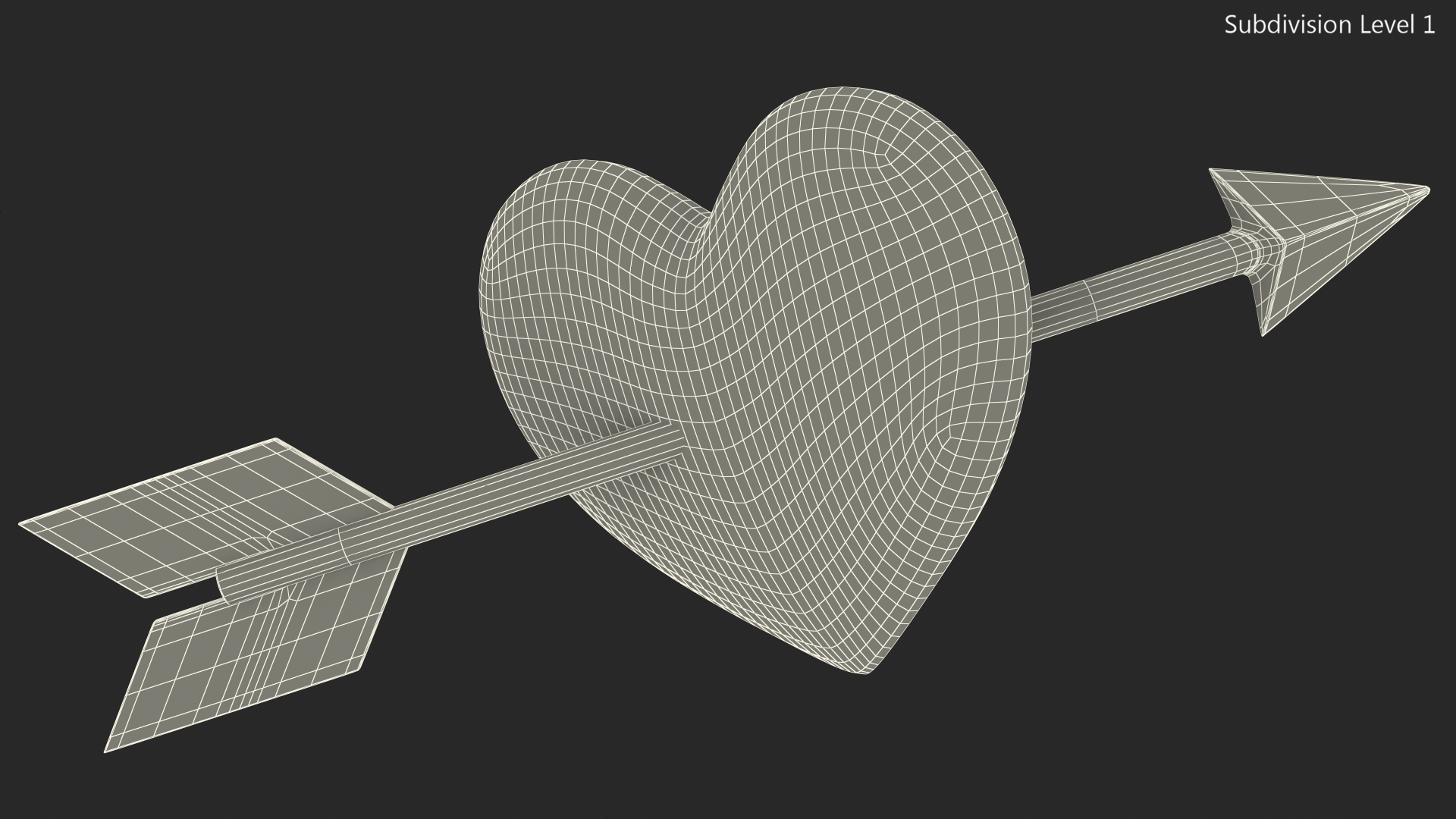 Heart with Arrow Emoji 3D