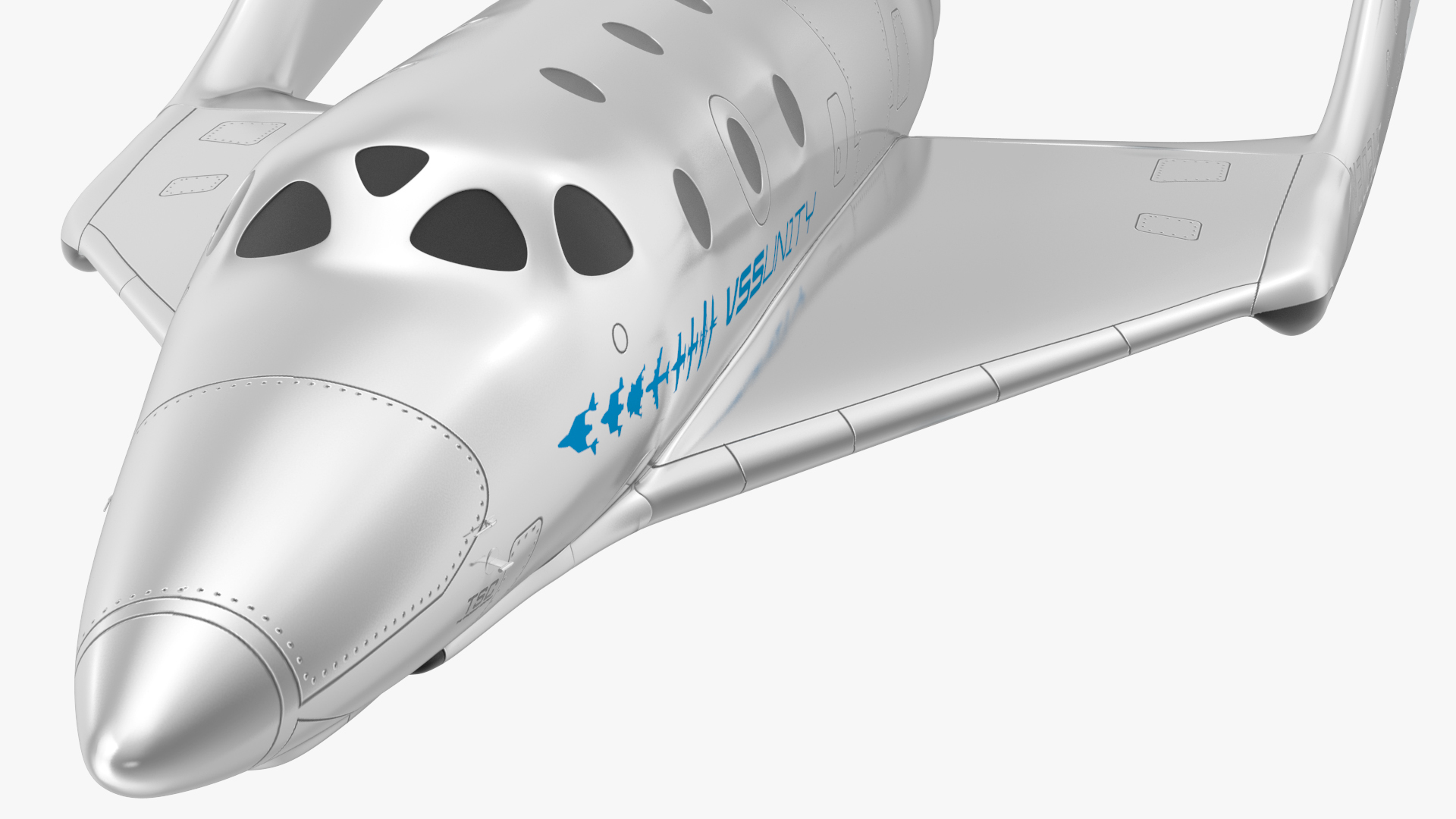 3D VSS Imagine Virgin Galactic SpaceShip III Flight model