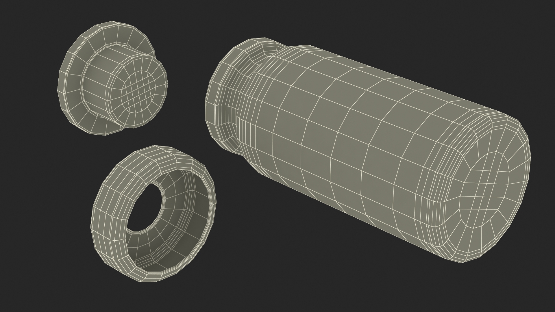 Borosilicate Glass Serum Vial 3D model