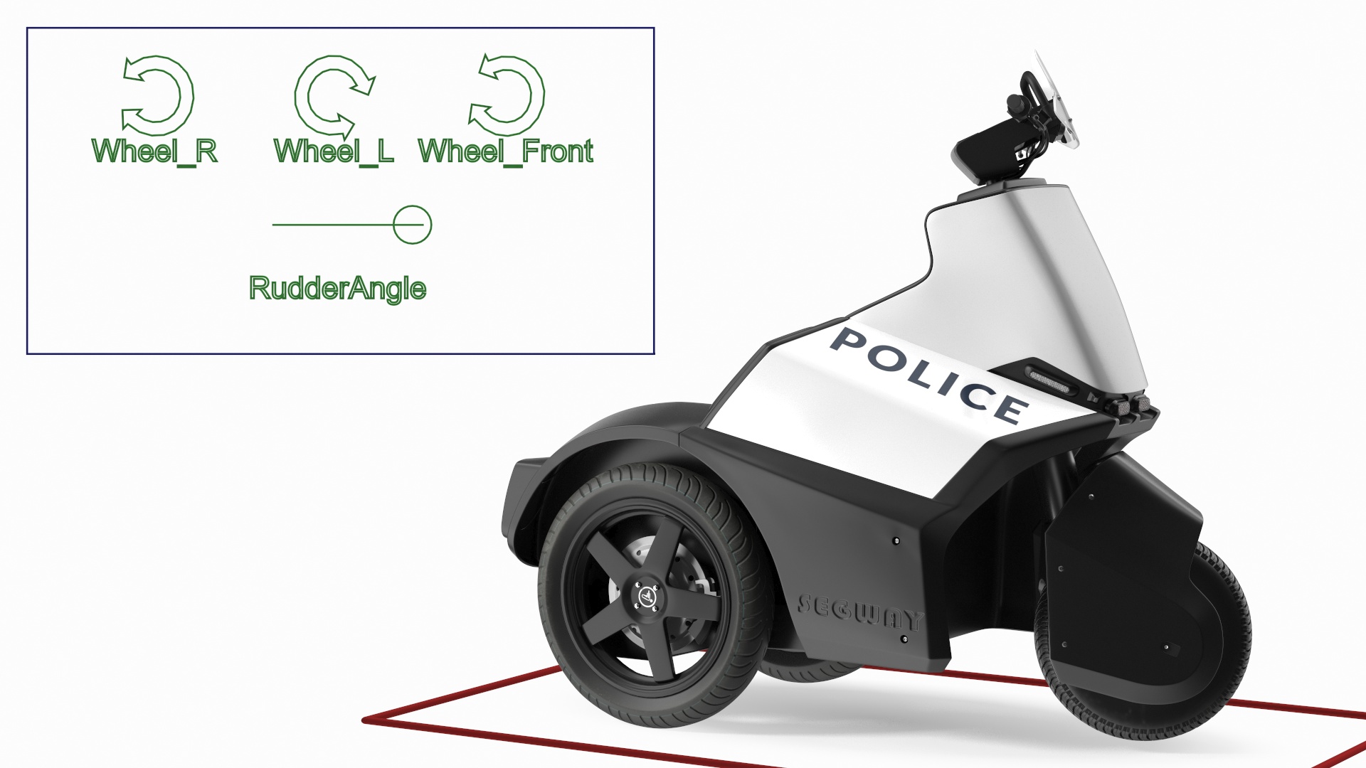 3D Segway SE 3 Patroller Rigged model