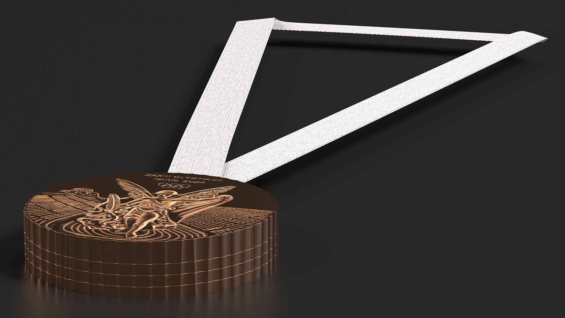 3D model Olympic Bronze Medal 2024