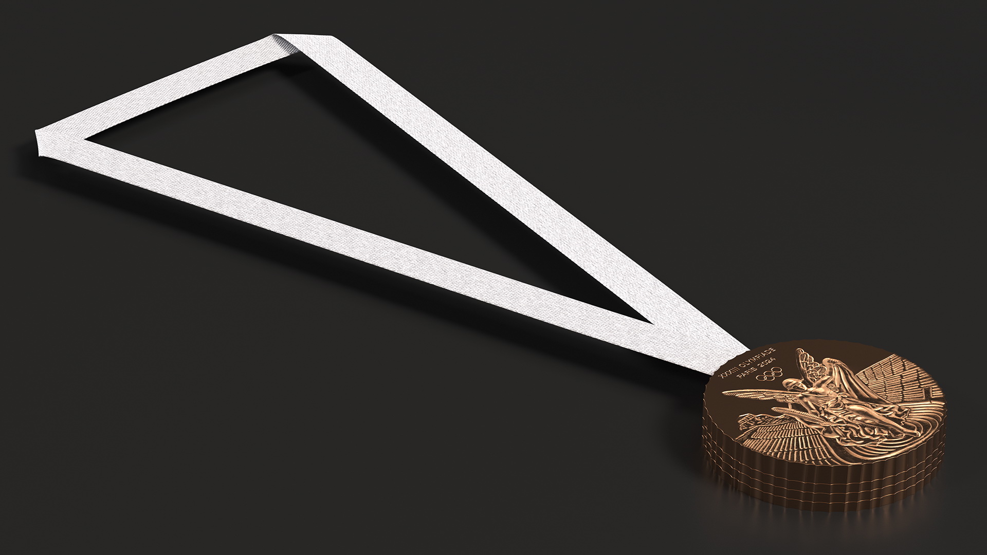 3D model Olympic Bronze Medal 2024