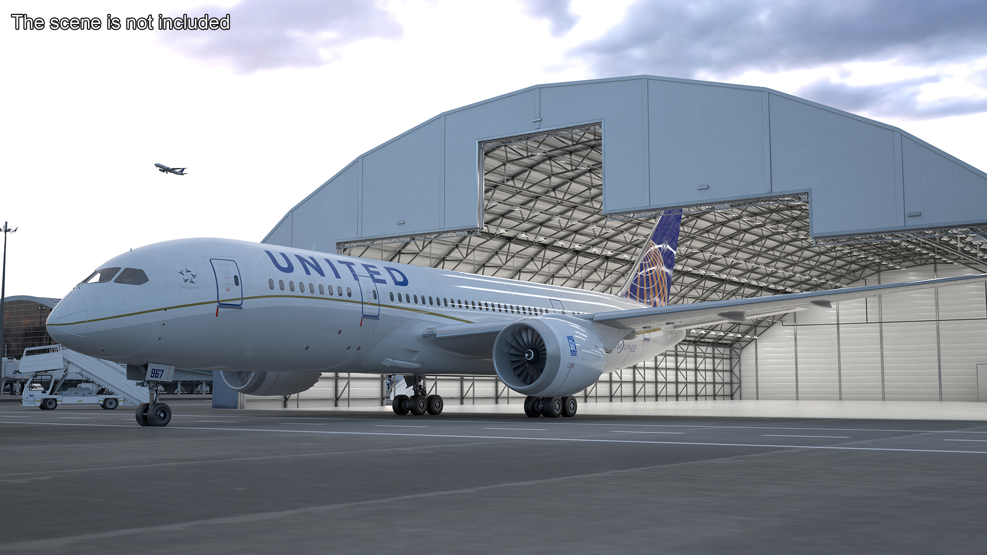 United Airlines Boeing 787-8 Dreamliner 3D model