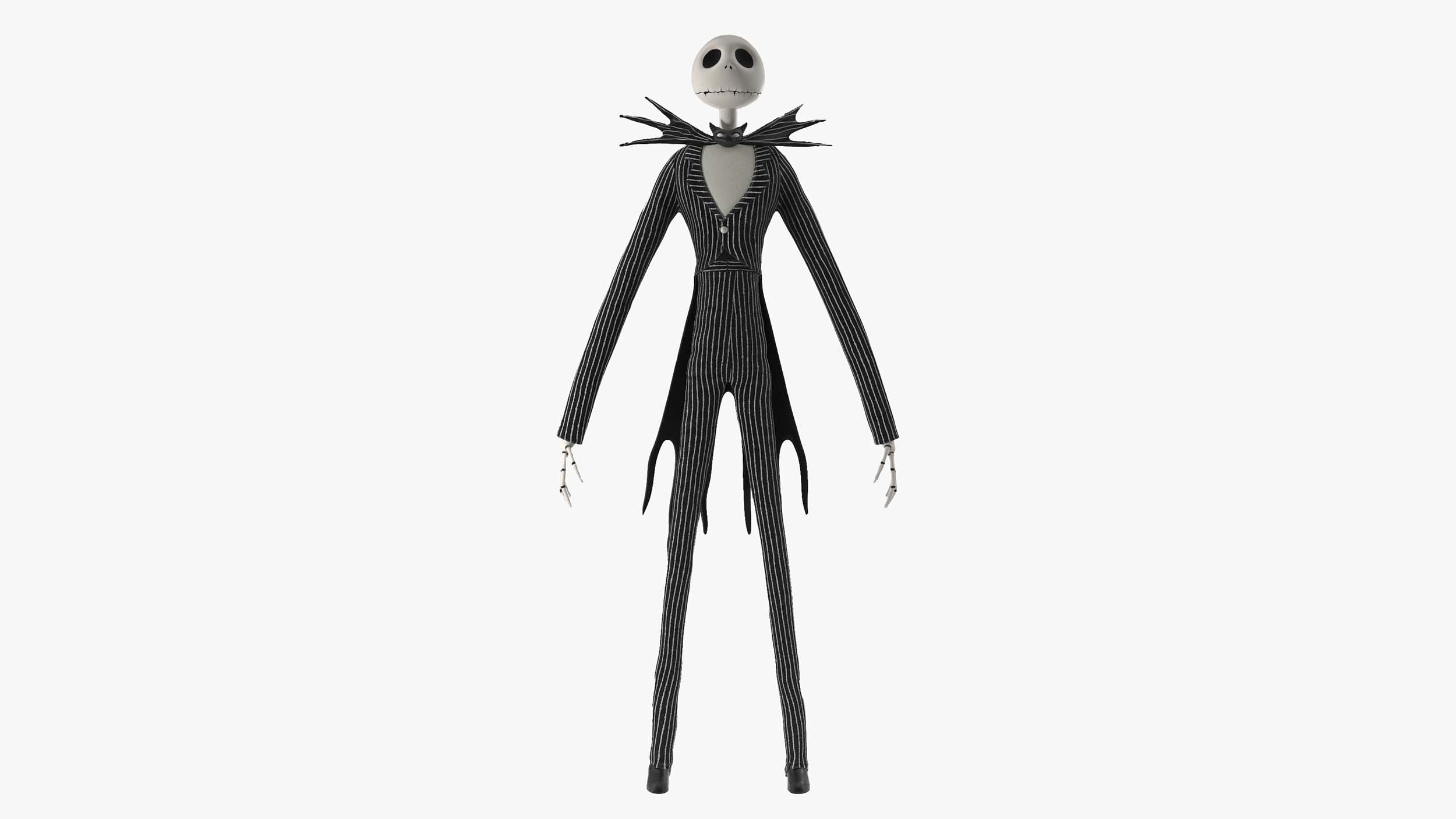 Jack Skellington Character Rigged for Cinema 4D 3D