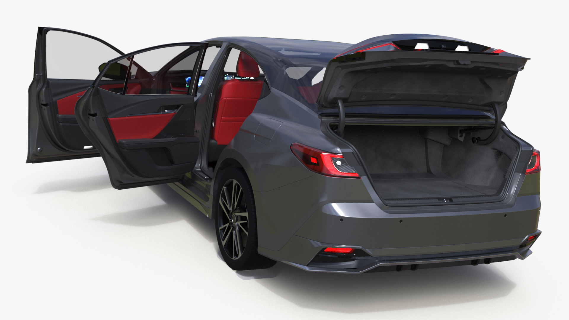 3D Redesigned Sedan Gray