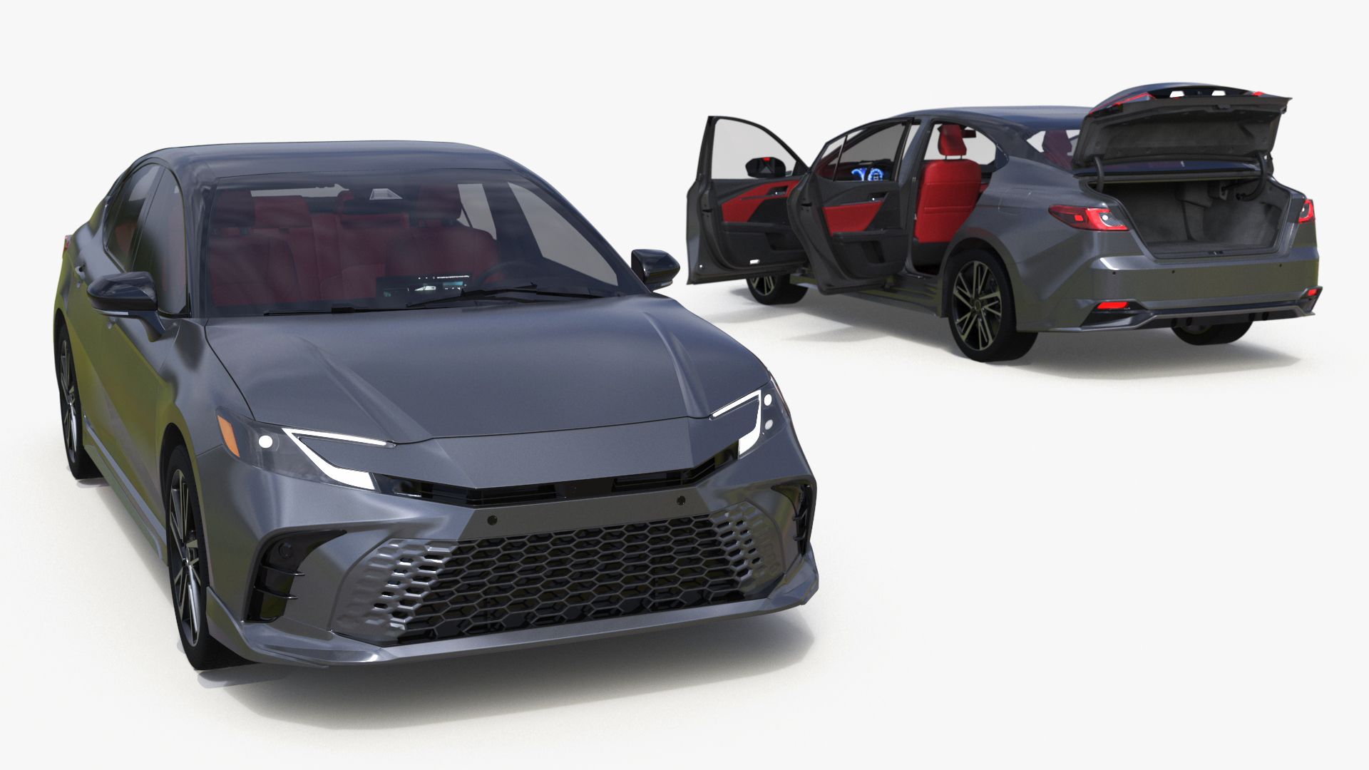 3D Redesigned Sedan Gray