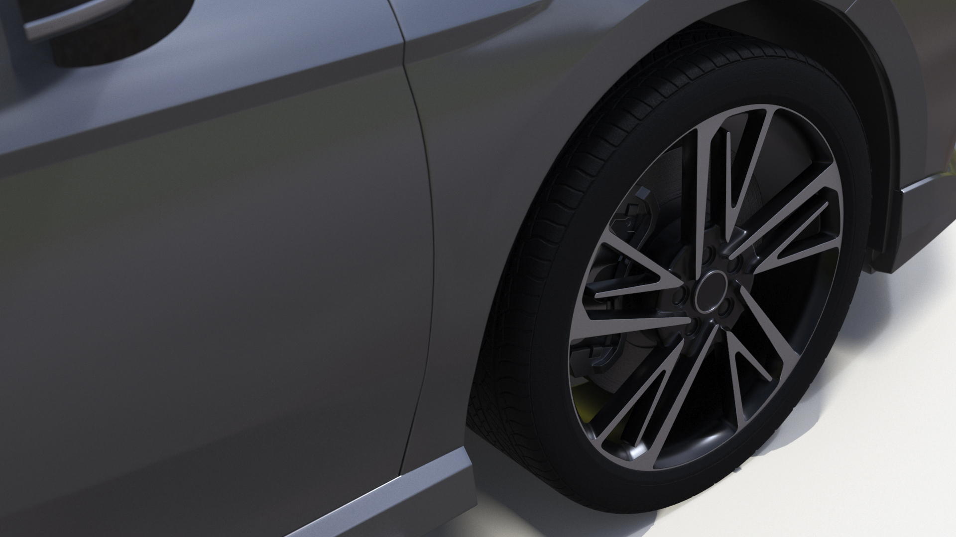 3D Redesigned Sedan Gray