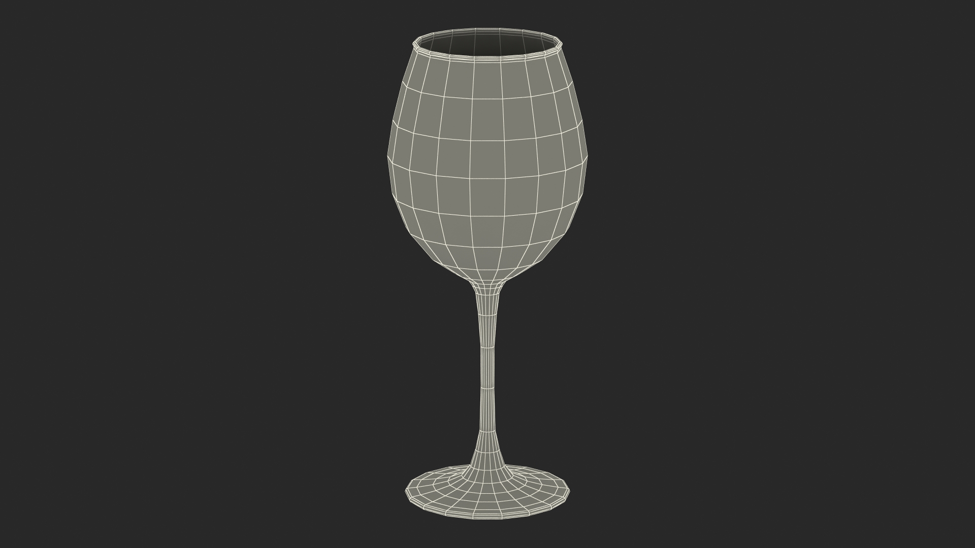 Bordeaux Wine Glass 3D model