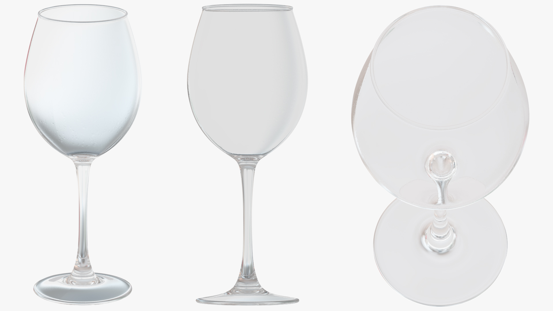 Bordeaux Wine Glass 3D model