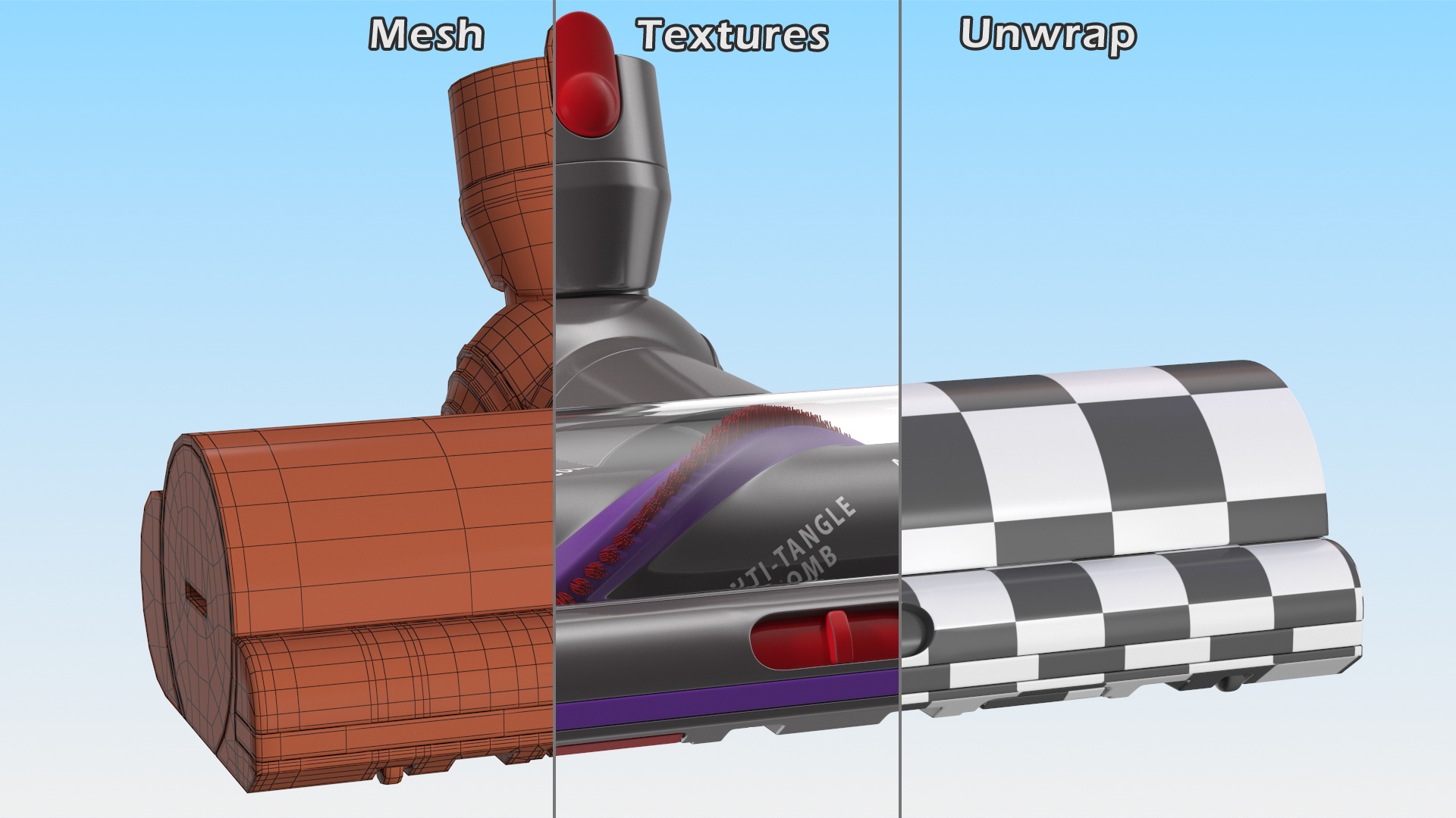 3D Dyson Torque Drive Motorhead model