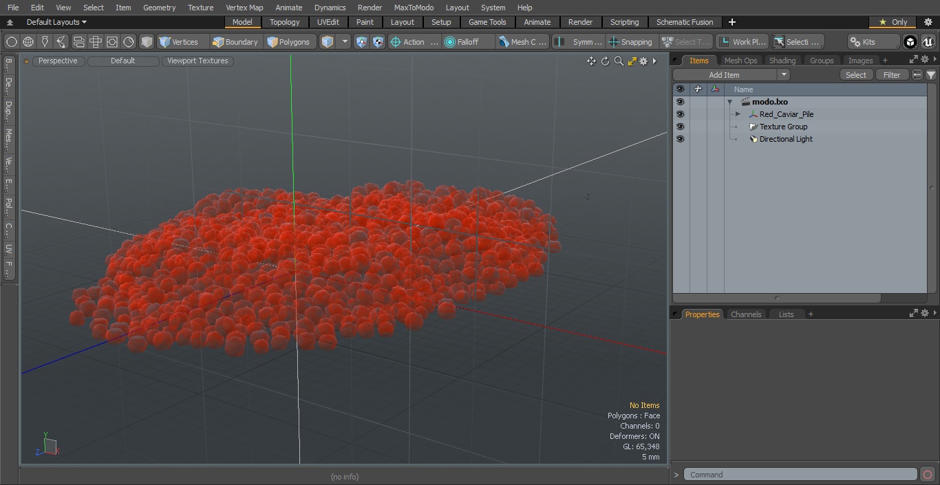 3D model Red Caviar Pile