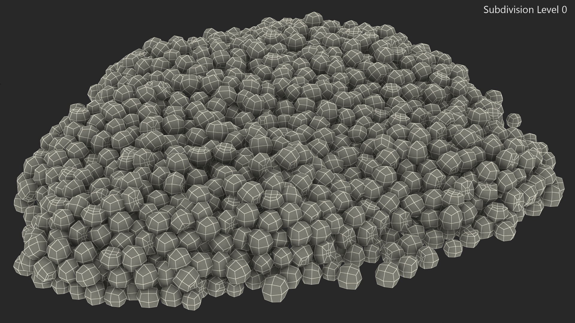 3D model Red Caviar Pile