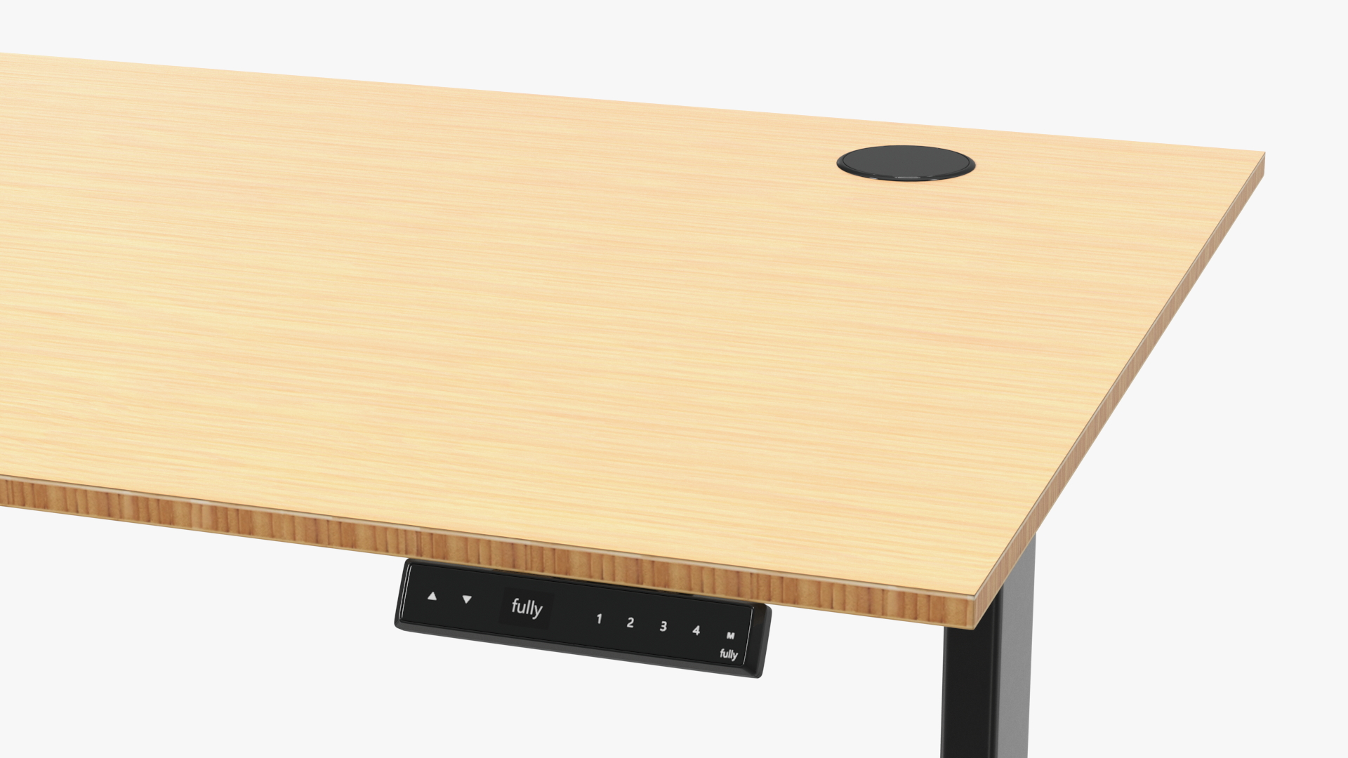 Yellow Standing Desk Workstation 3D