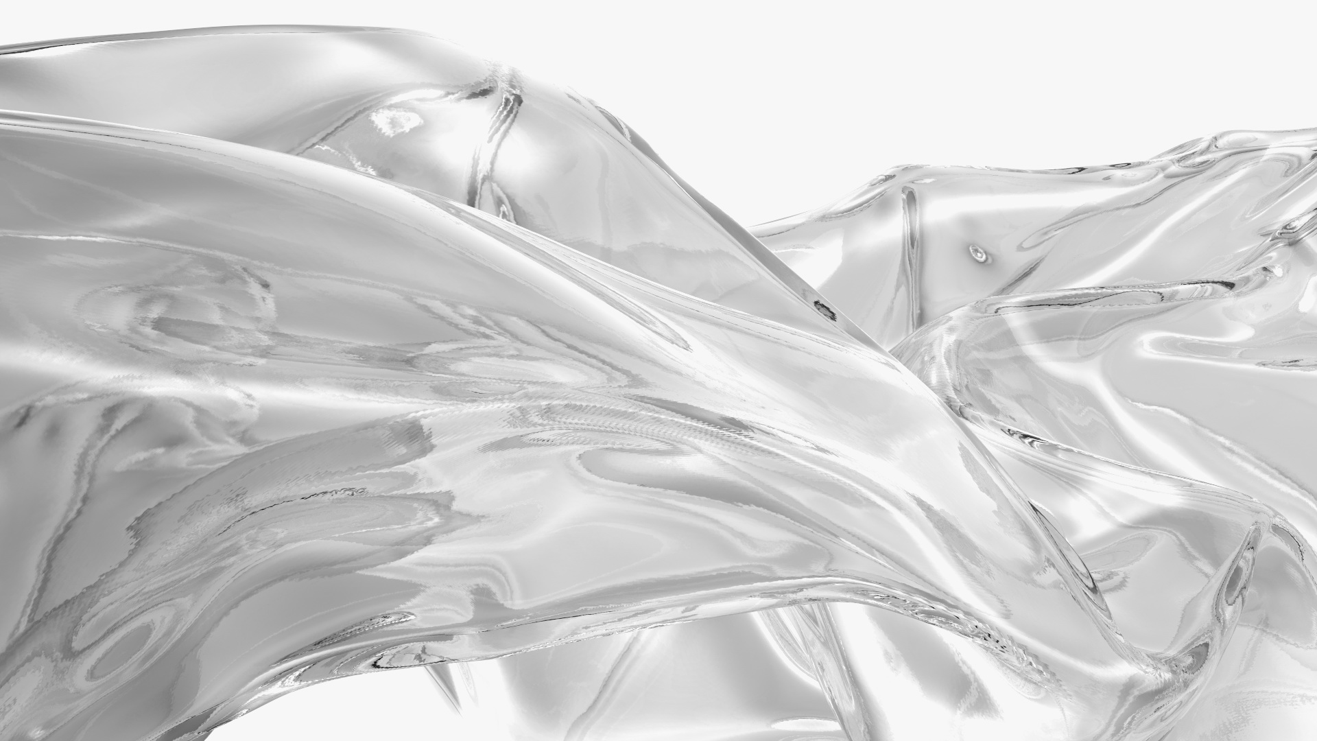 Crushed Empty Plastic Bottle White 3D model