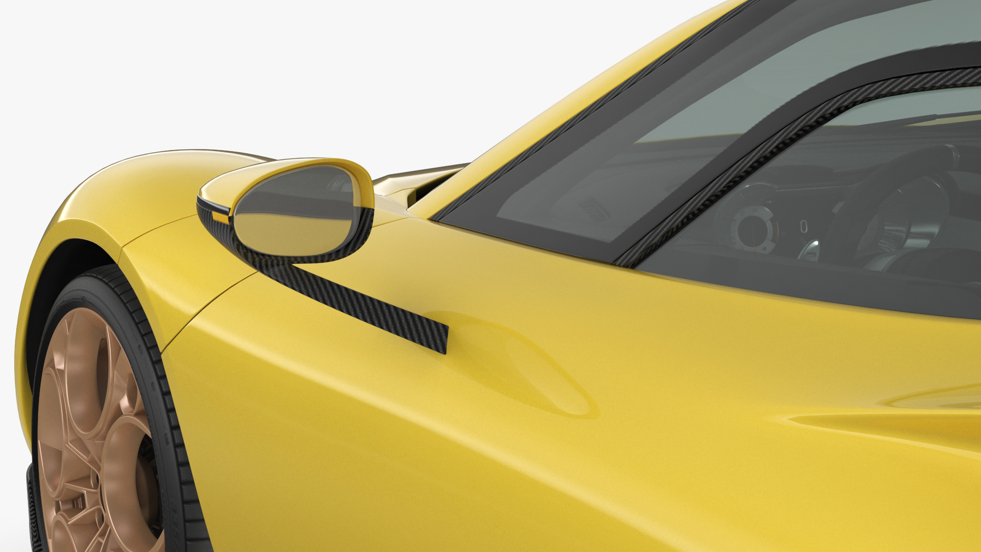 Luxury Sports Coupe Concept Yellow 3D model