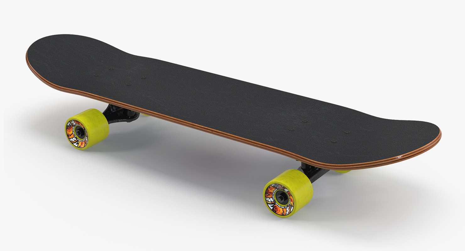 Classic Shape Skateboard 3D model