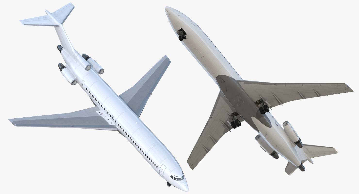 Boeing 727 200 Generic Rigged 3D model