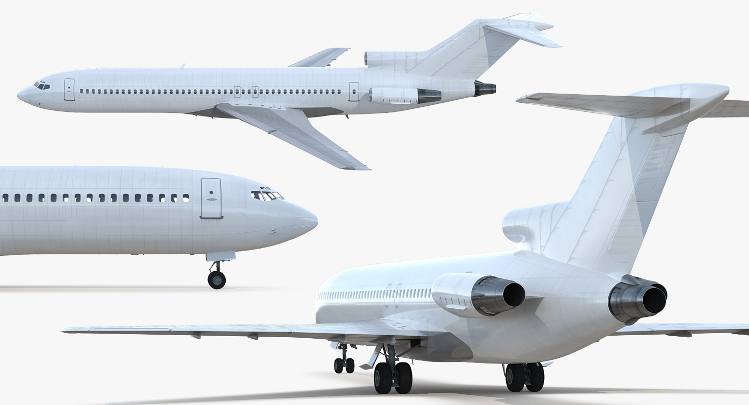 Boeing 727 200 Generic Rigged 3D model