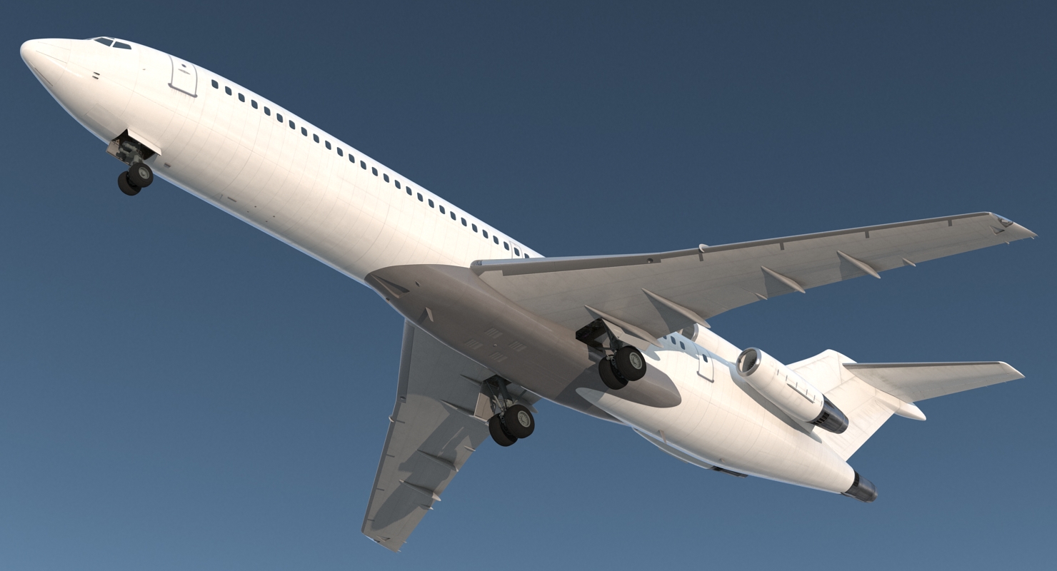 Boeing 727 200 Generic Rigged 3D model