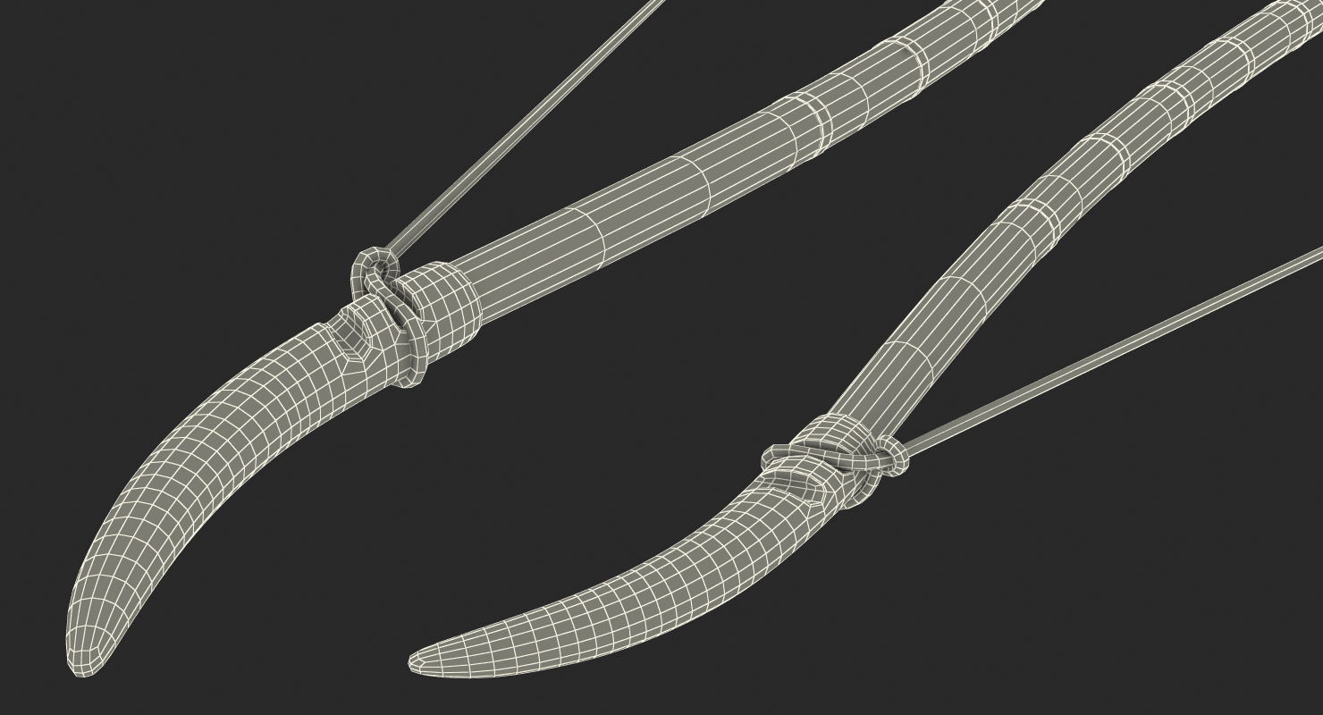 3D model Viking Bow and Arrow