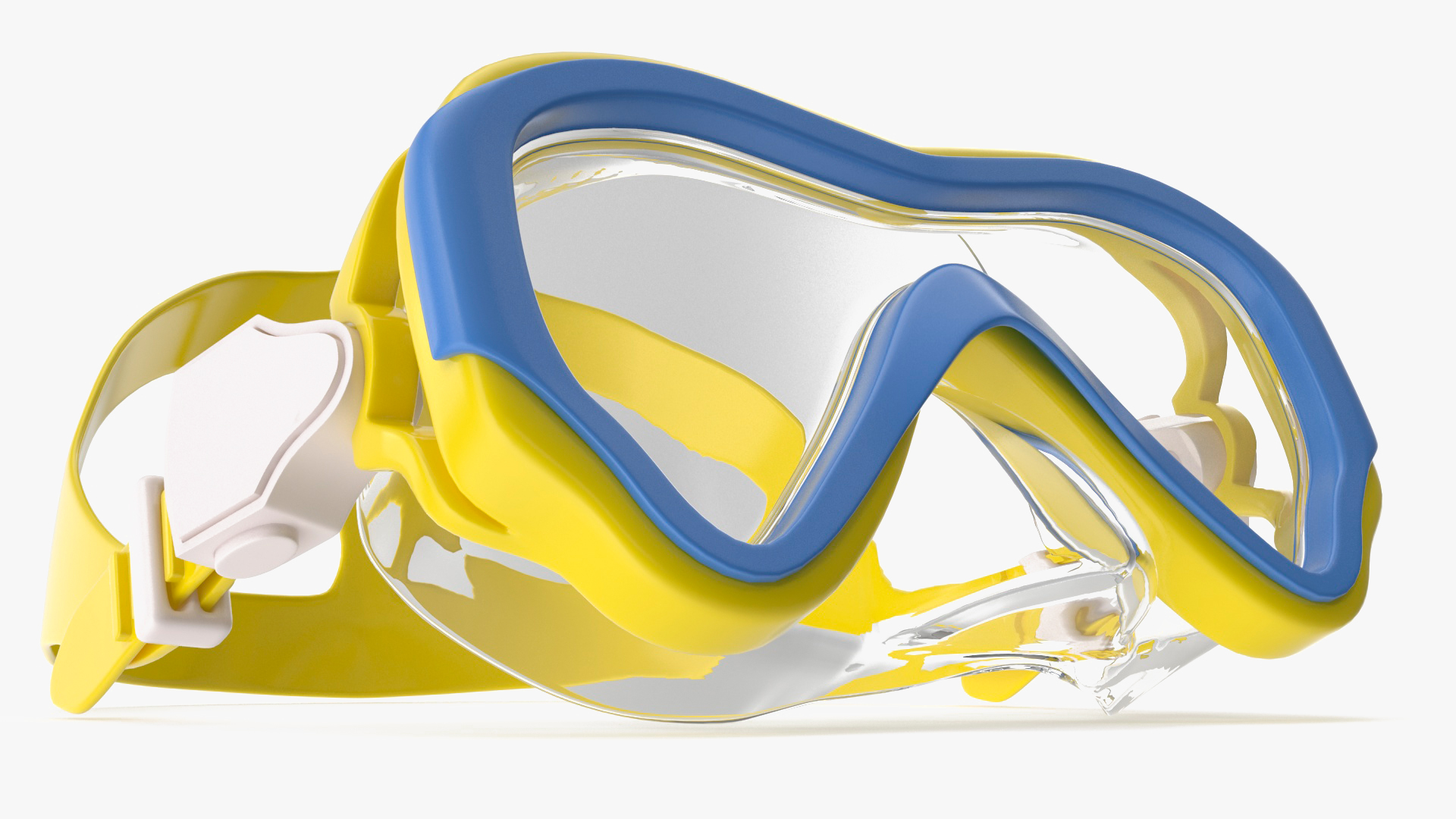 3D model Child Swim Goggles Yellow