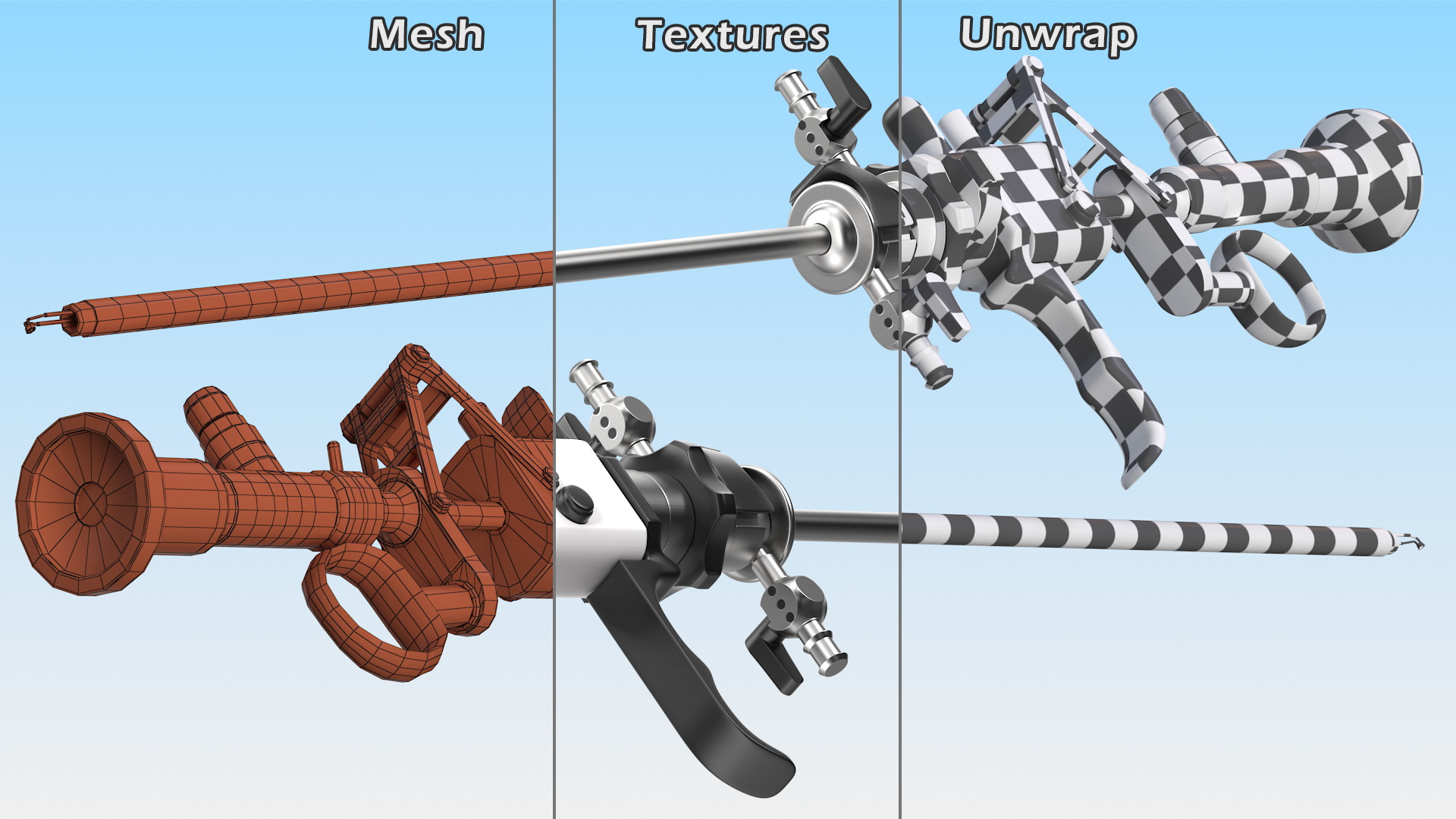 3D Richard Wolf Resectoscope with Conical Electrode model