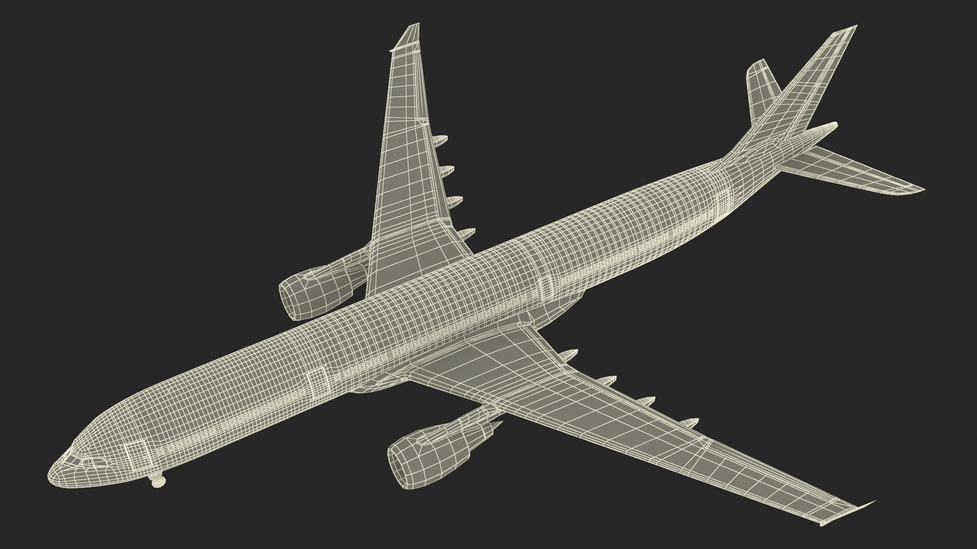 Airbus A330-200 Northwest Airlines 3D model