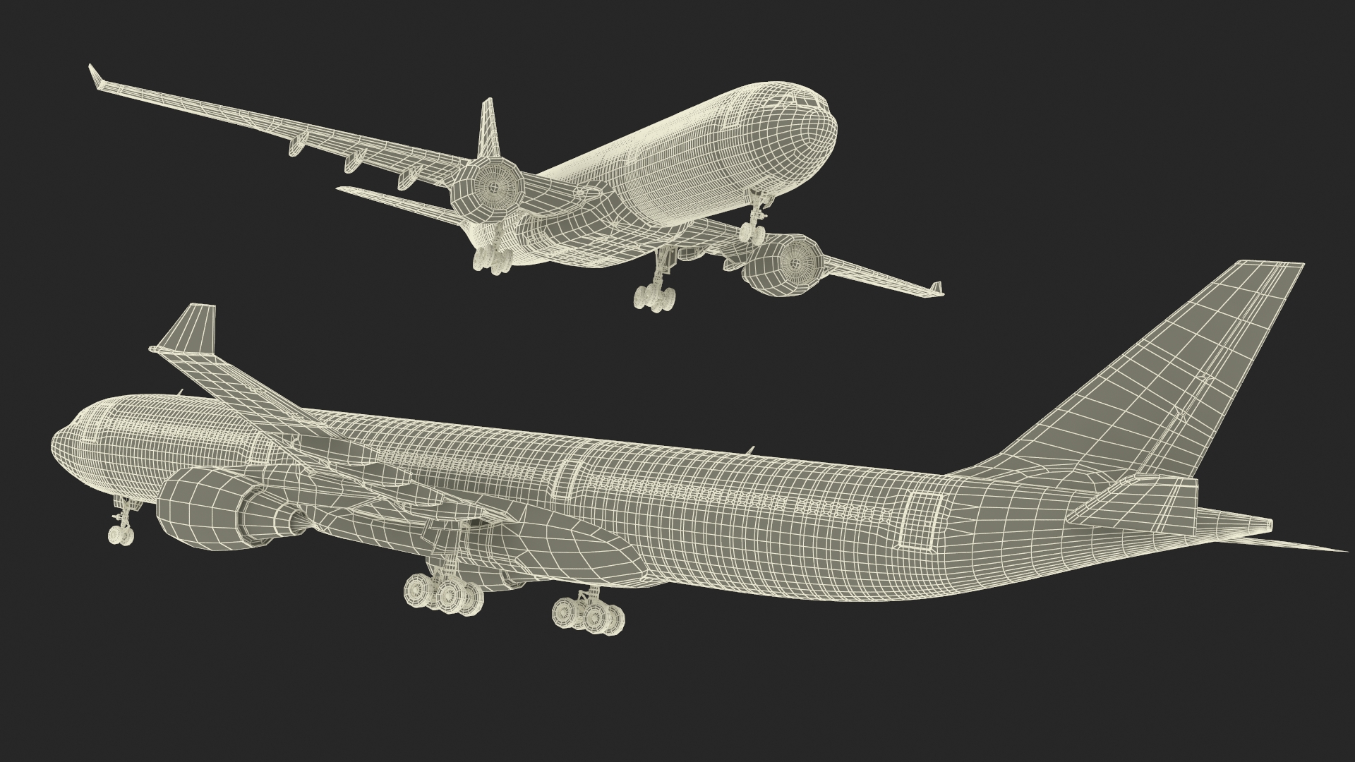 Airbus A330-200 Northwest Airlines 3D model