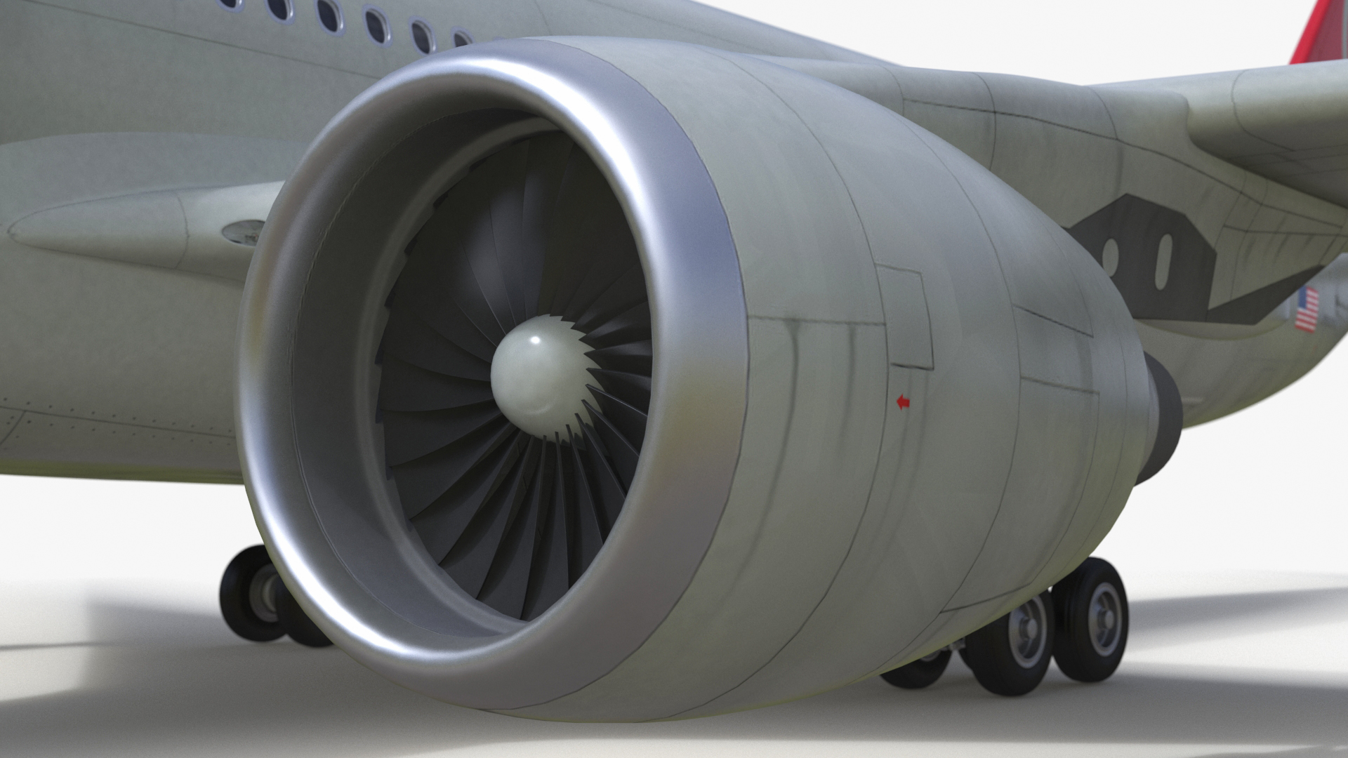 Airbus A330-200 Northwest Airlines 3D model