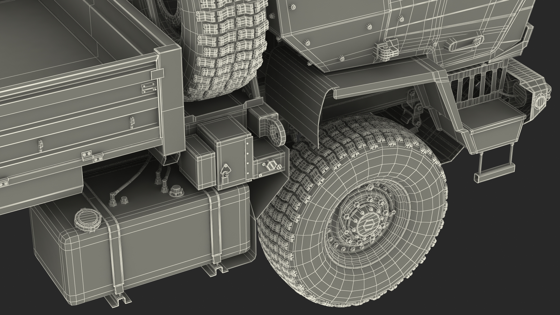 Oshkosh FMTV Camouflage Cargo Truck 6x6 3D model