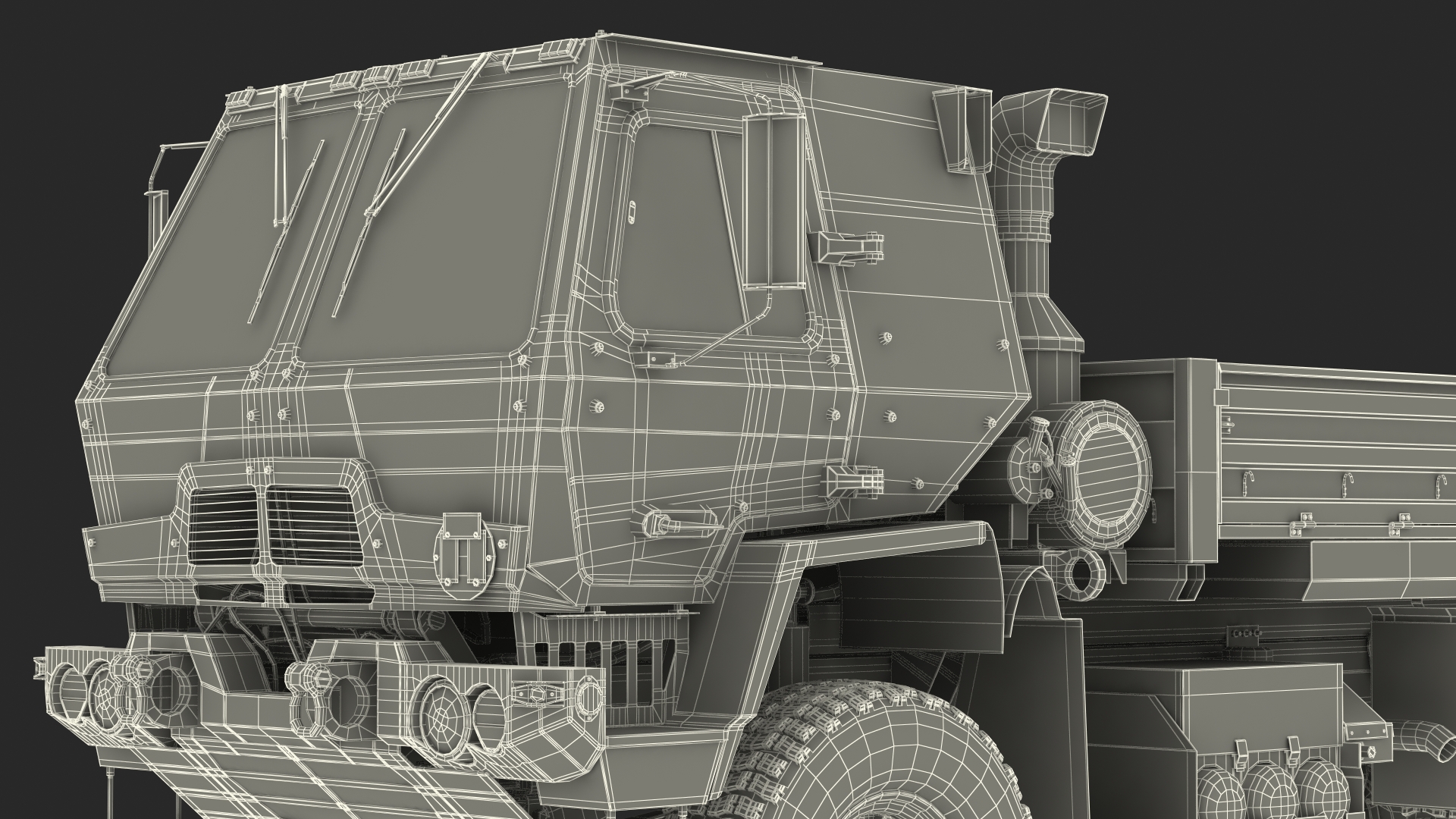 Oshkosh FMTV Camouflage Cargo Truck 6x6 3D model