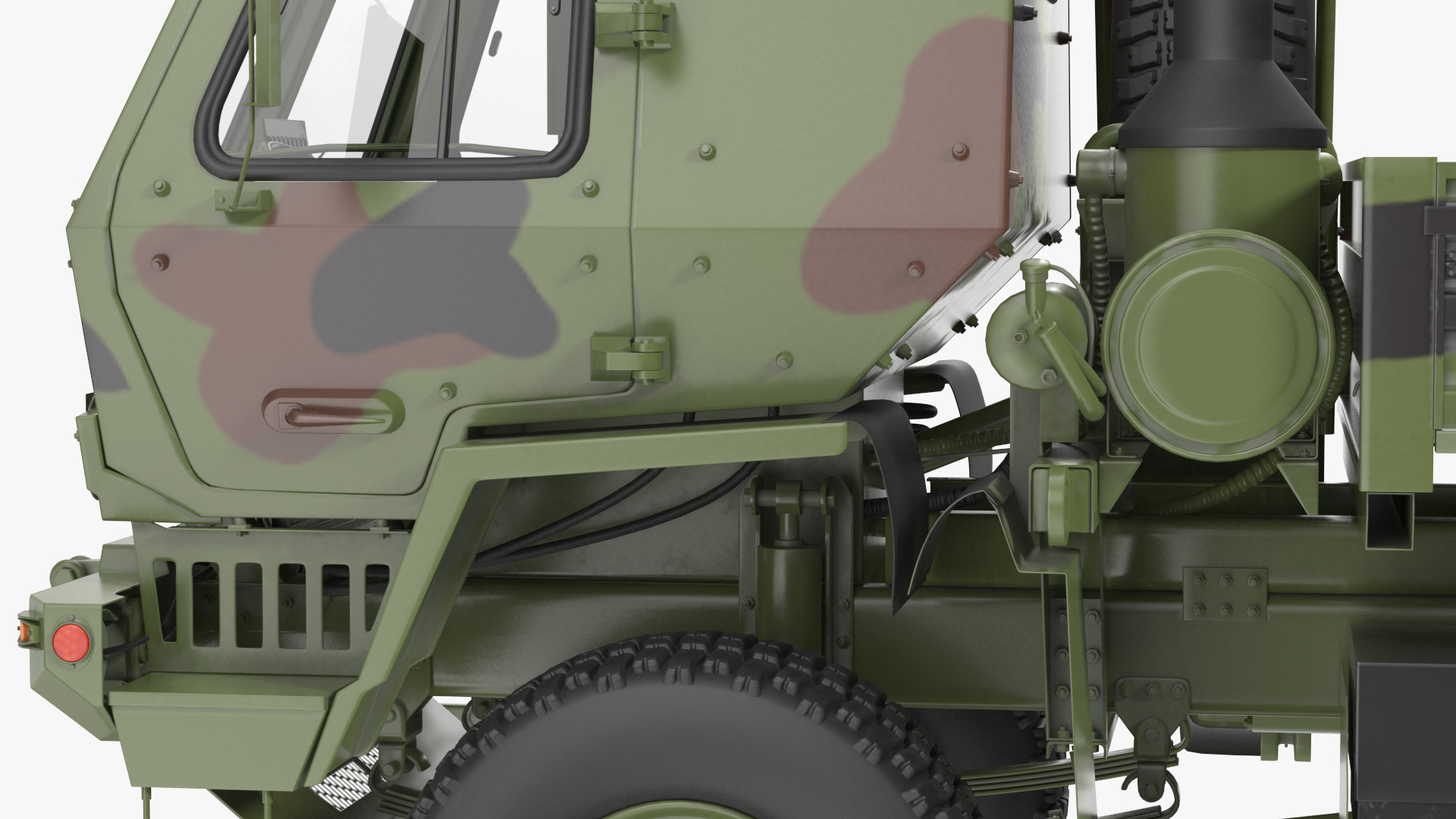 Oshkosh FMTV Camouflage Cargo Truck 6x6 3D model