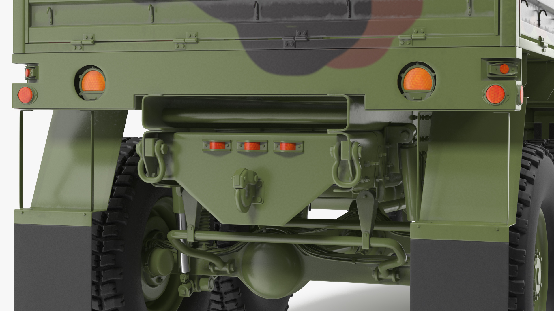 Oshkosh FMTV Camouflage Cargo Truck 6x6 3D model