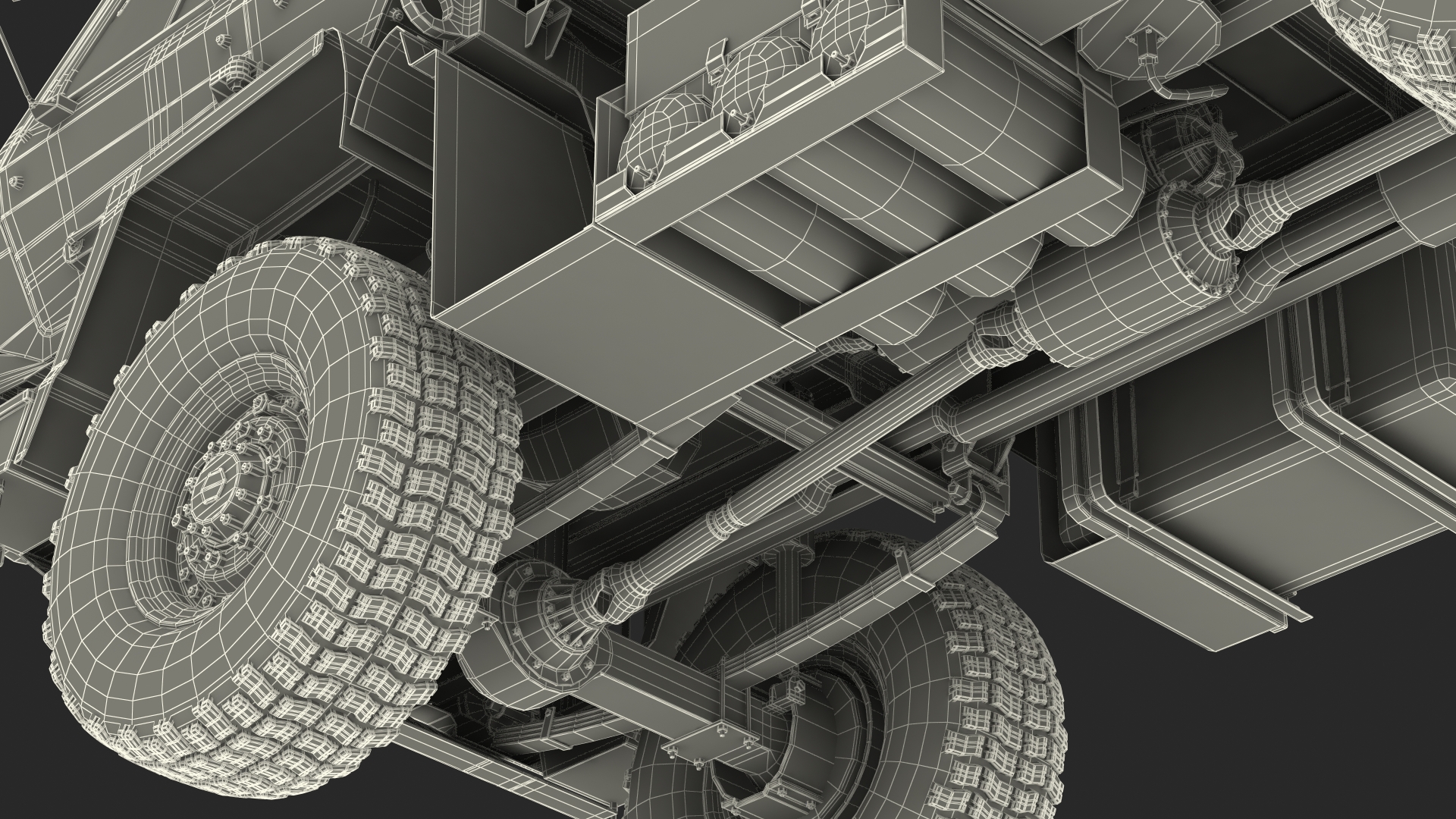 Oshkosh FMTV Camouflage Cargo Truck 6x6 3D model