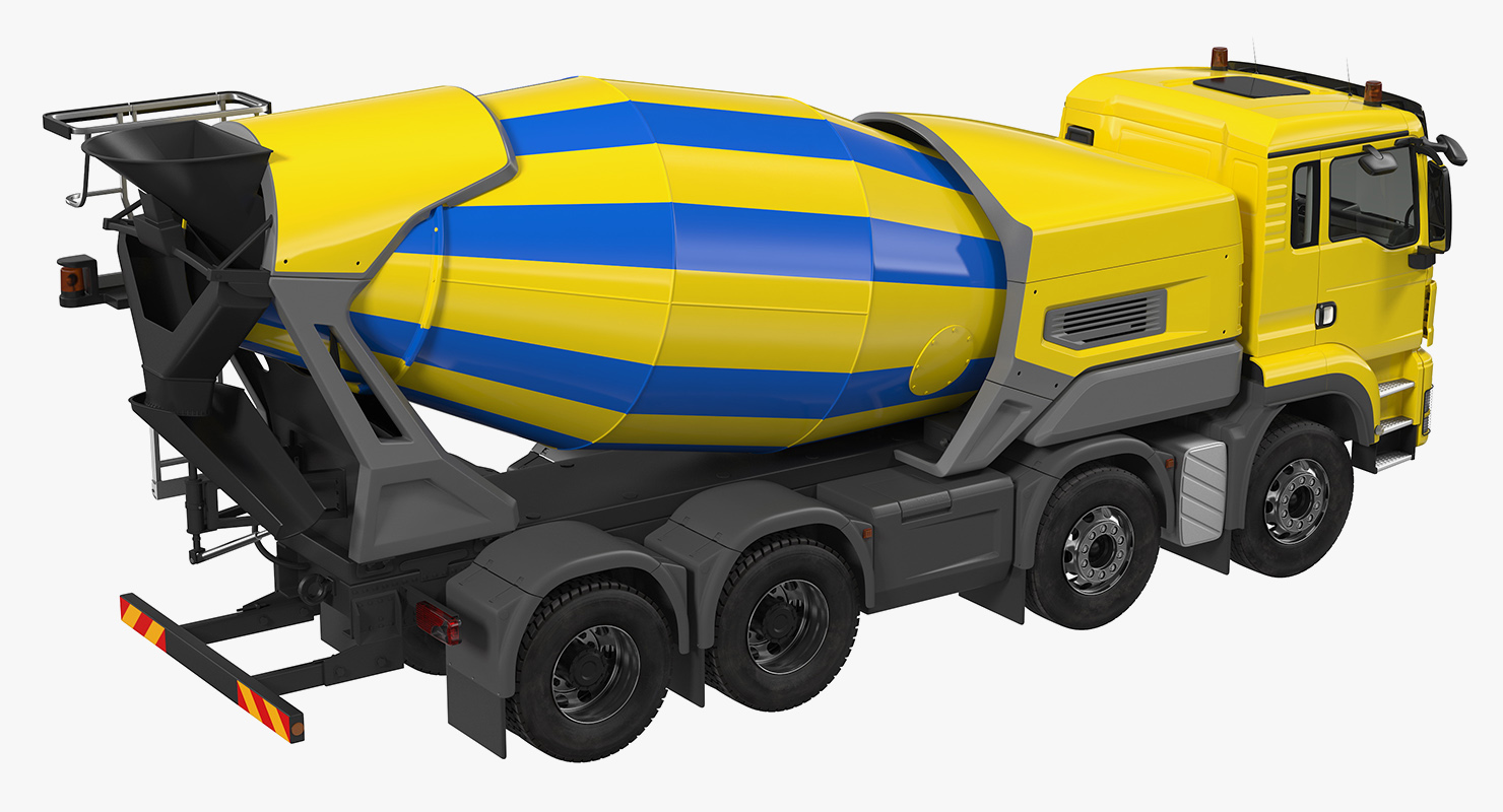 Mobile Mixing Plant with Concrete Mixer 3D model