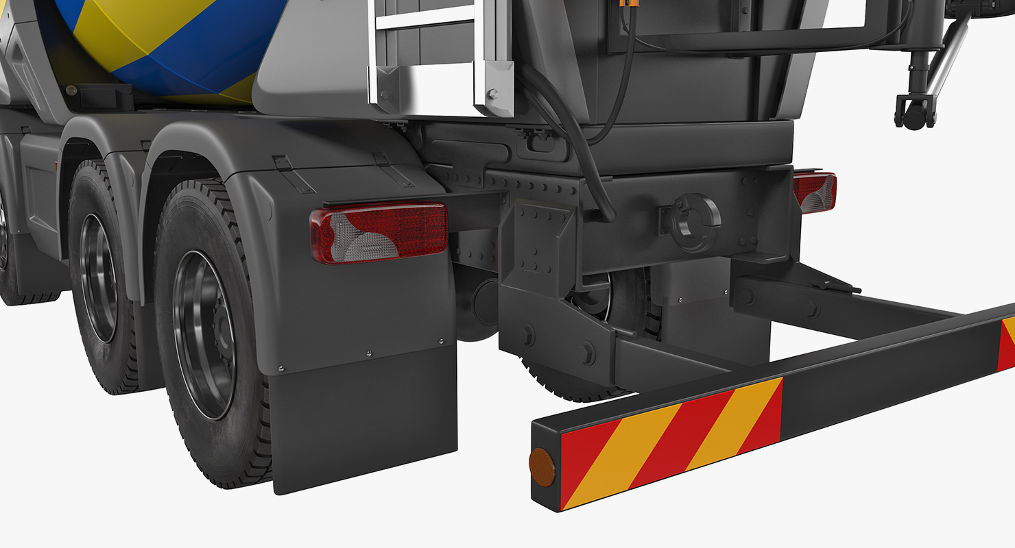 Mobile Mixing Plant with Concrete Mixer 3D model