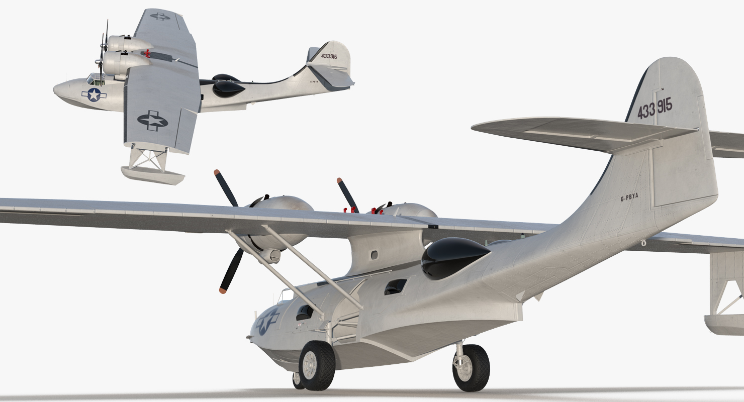 Flying Boat Consolidated PBY Catalina WWII 3D