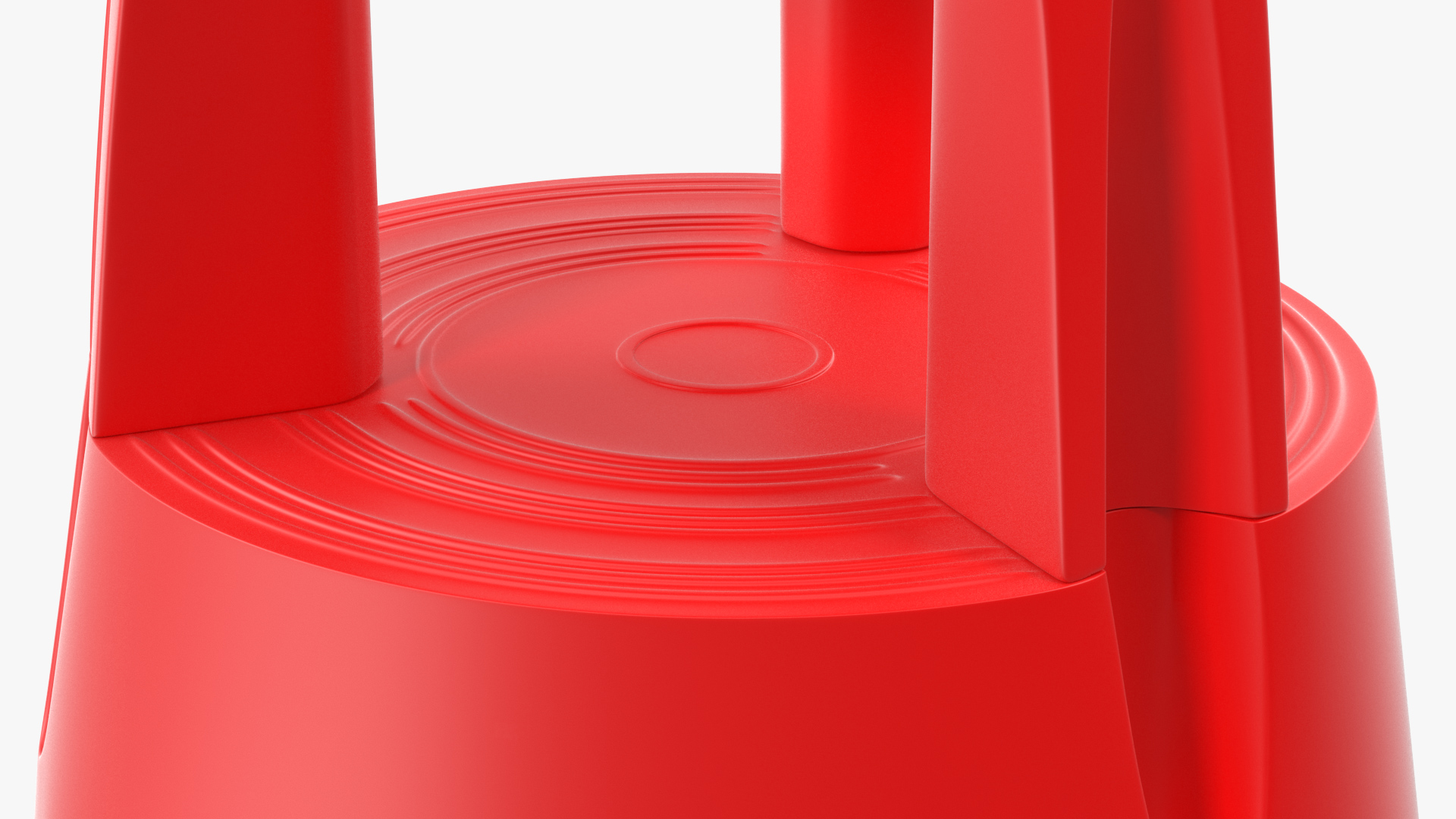 3D model Kick Stool Stair Red