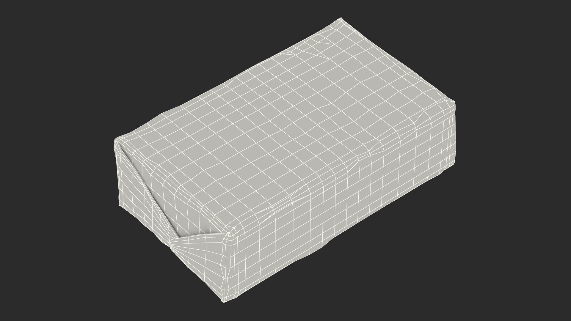 Butter Block in Metallic Foil 3D model