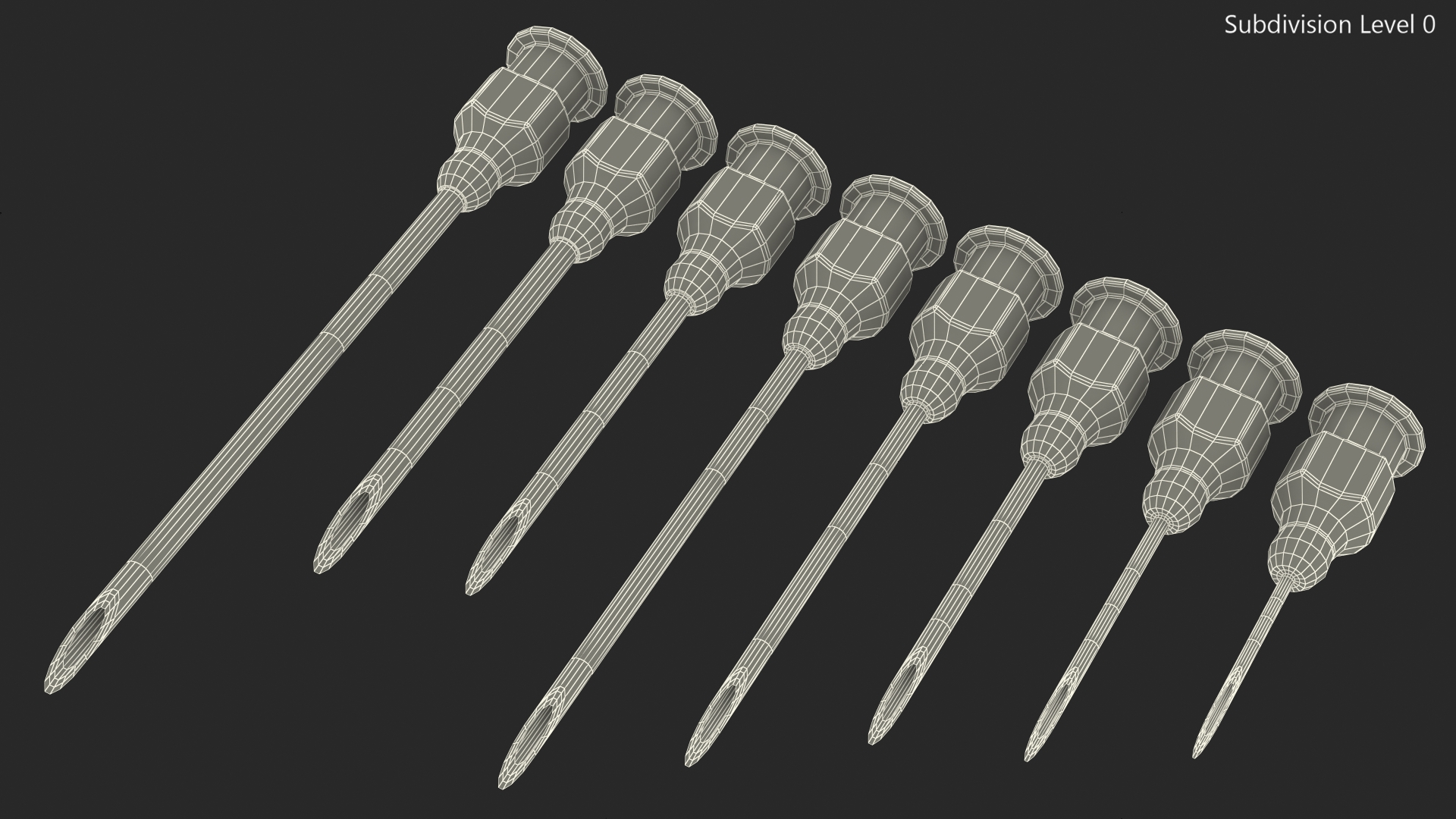 3D Veterinary Needles model